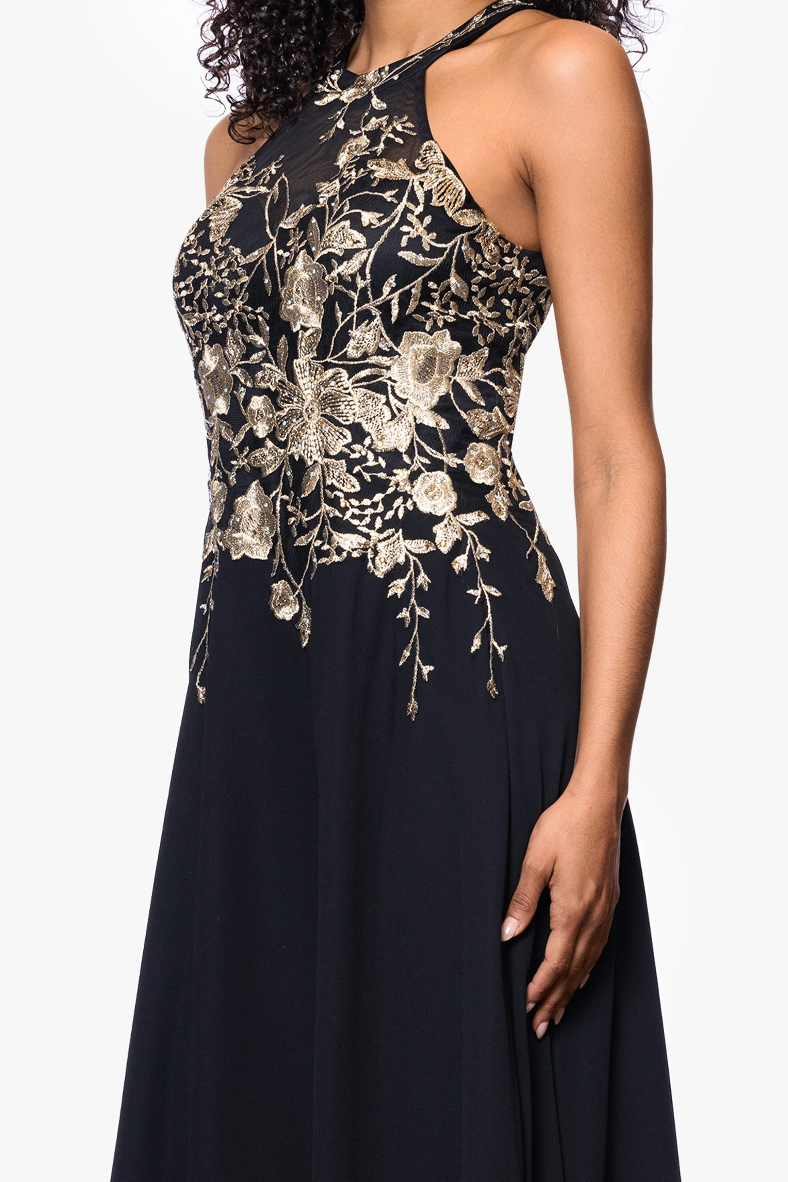 Petite "Celeste" Embroidered Chiffon Dress sold by Betsy & Adam product image thumbnail 5