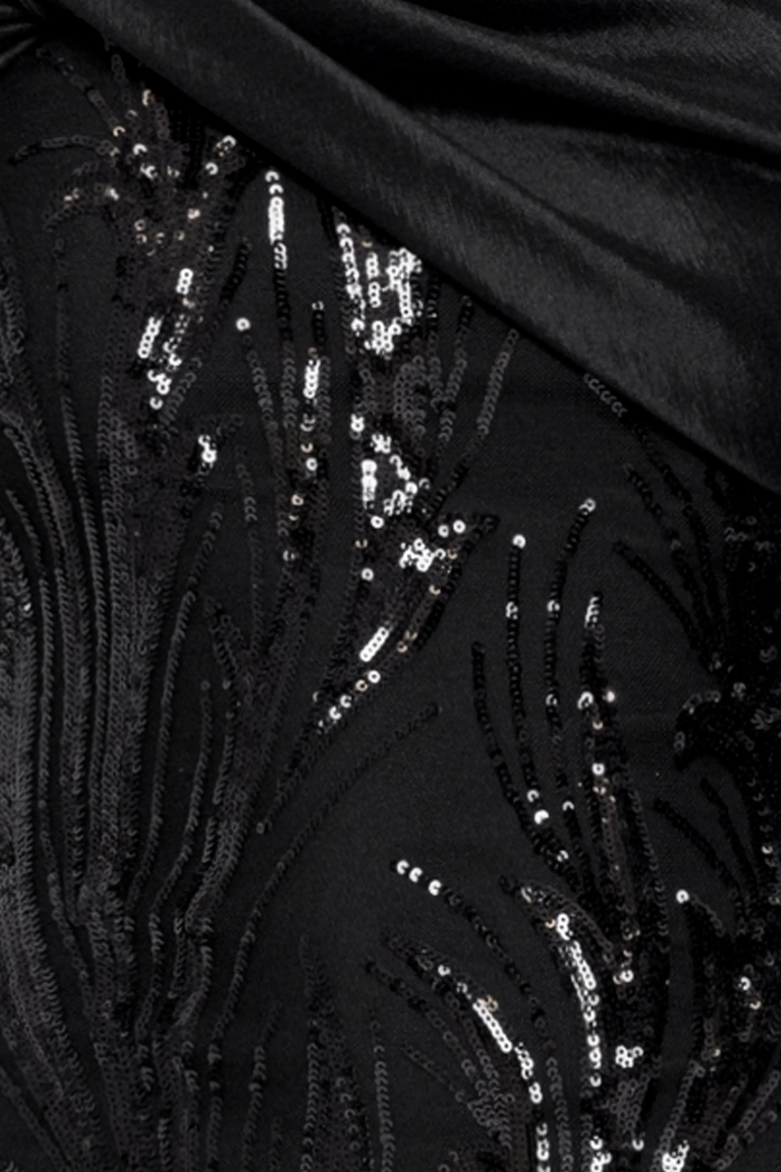 "Breezy" Sequin Off Shoulder Taffeta Twist Dress sold by Betsy & Adam product image thumbnail 5
