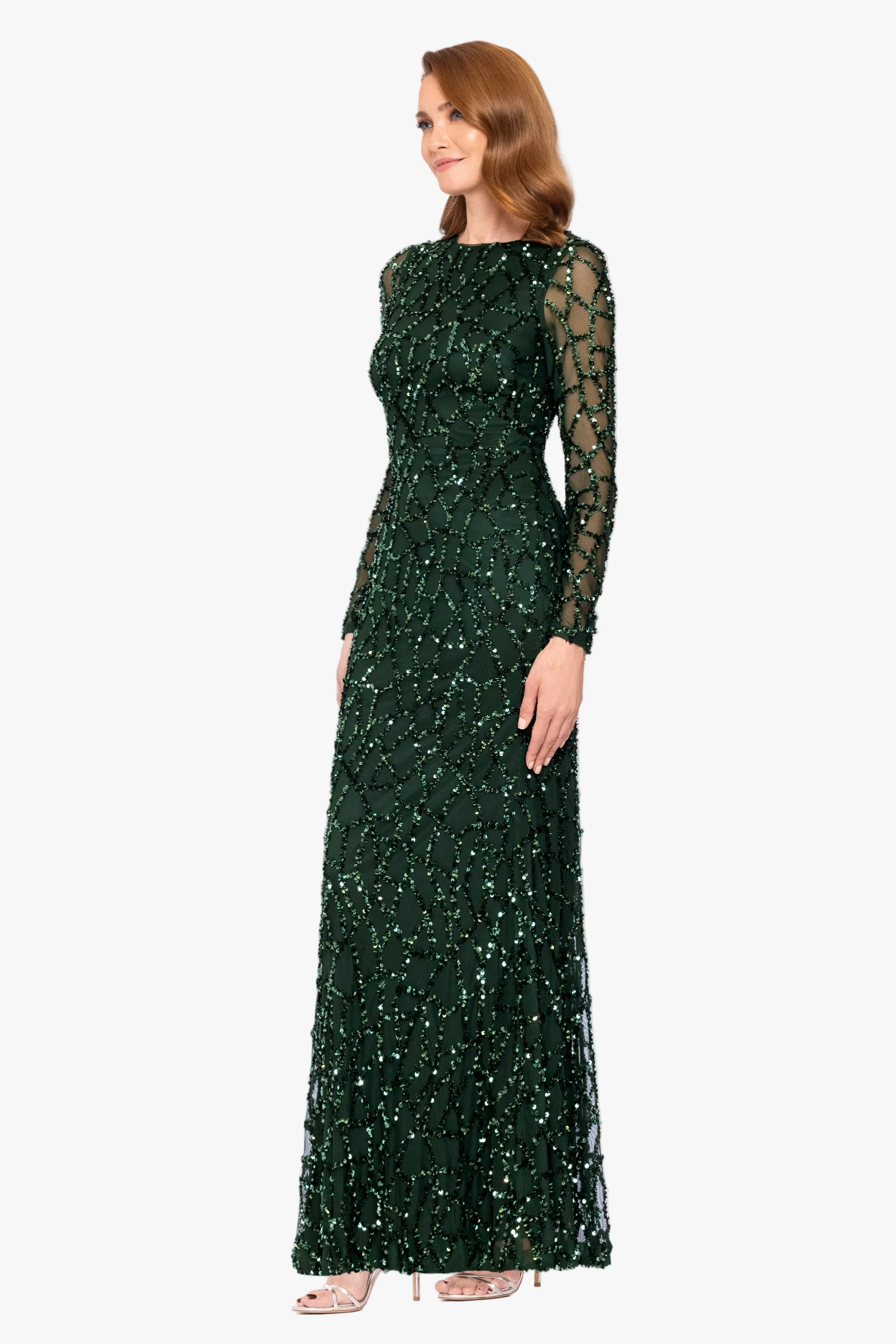 Petite "Hudson" Sequin Long Sleeve Dress sold by Betsy & Adam product image thumbnail 4