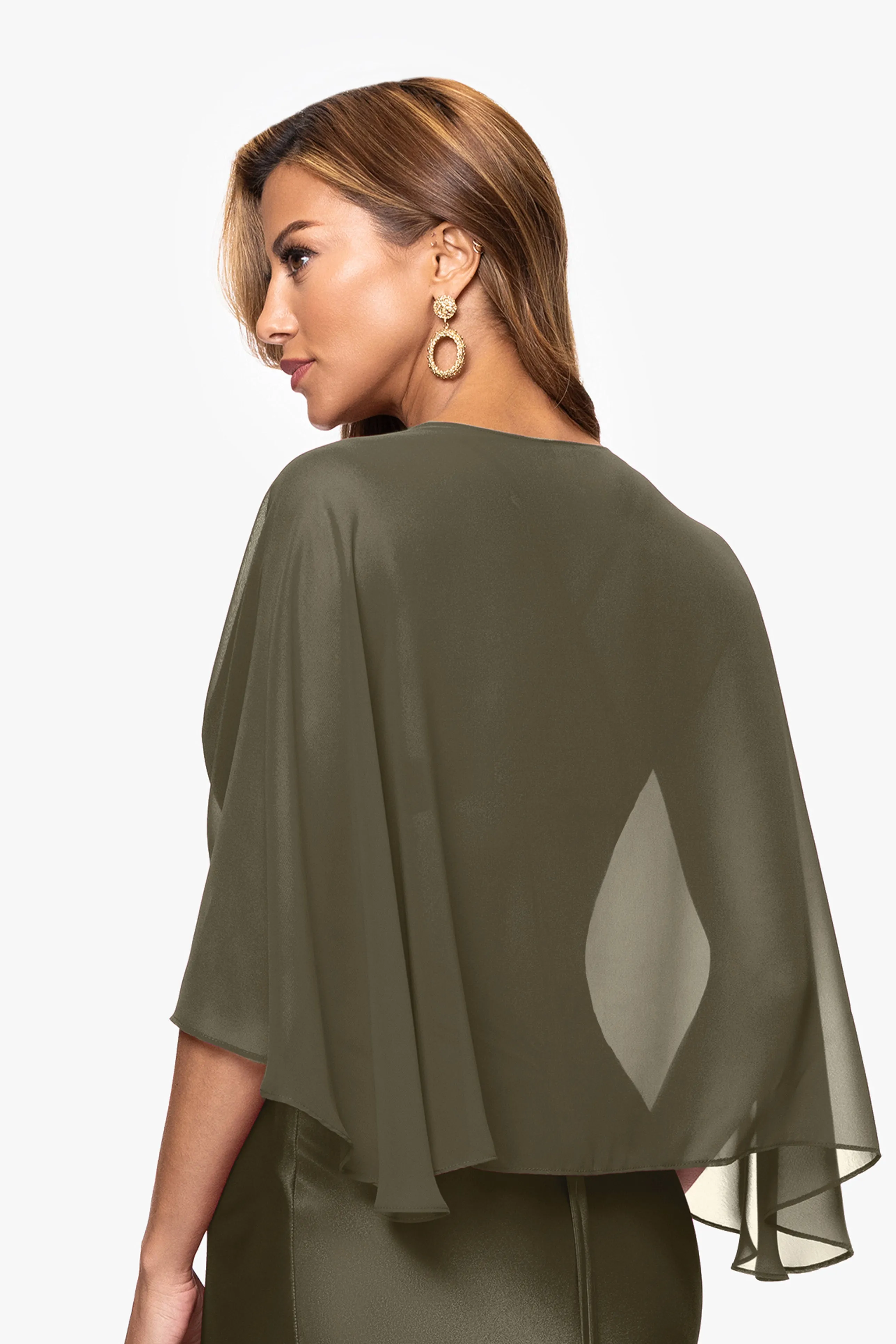 "Bernadette" Chiffon Shawl Wrap sold by Betsy & Adam product image thumbnail 3