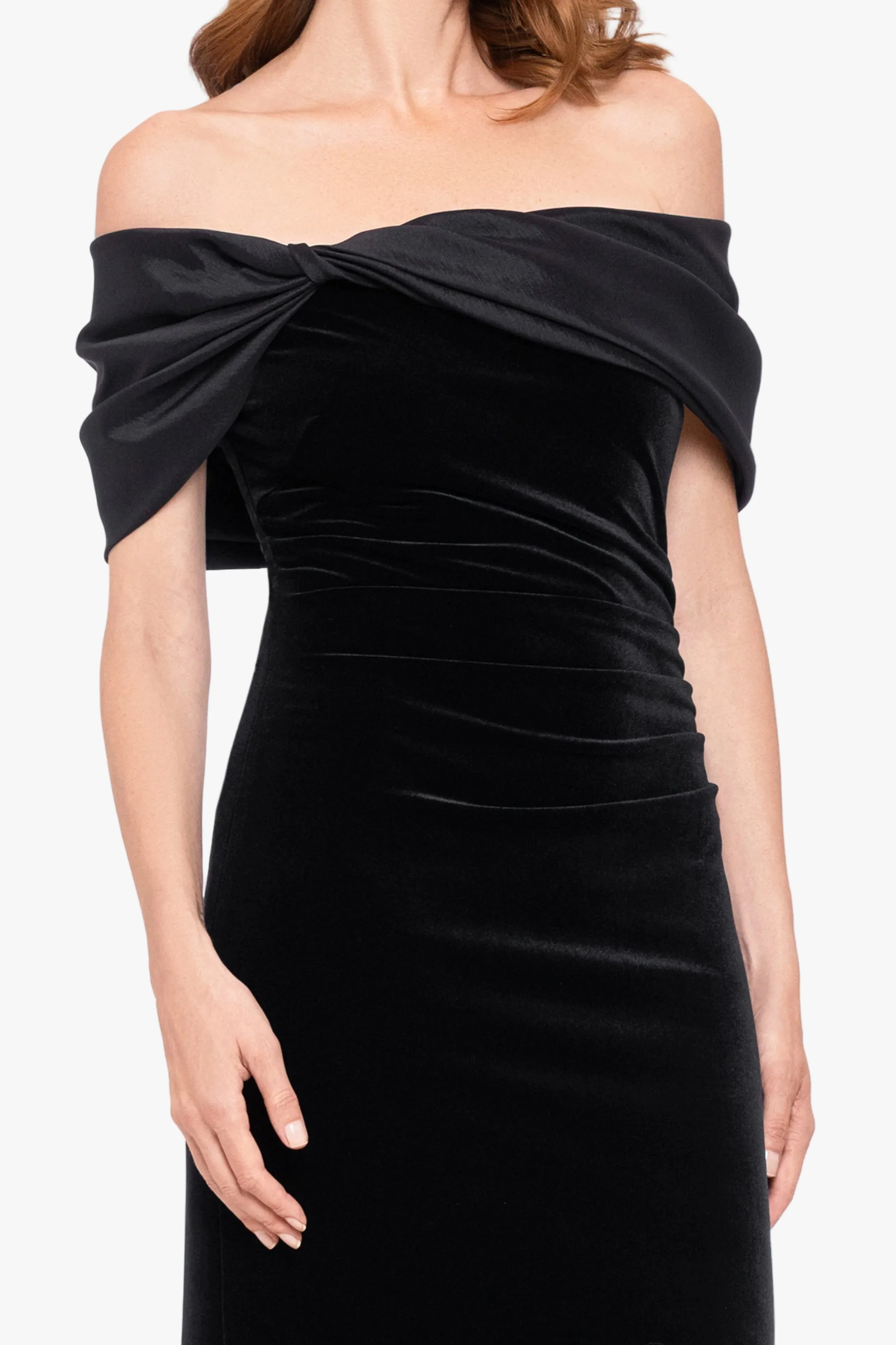"Ellis" Stretch Velvet & Taffeta Dress sold by Betsy & Adam product image thumbnail 2