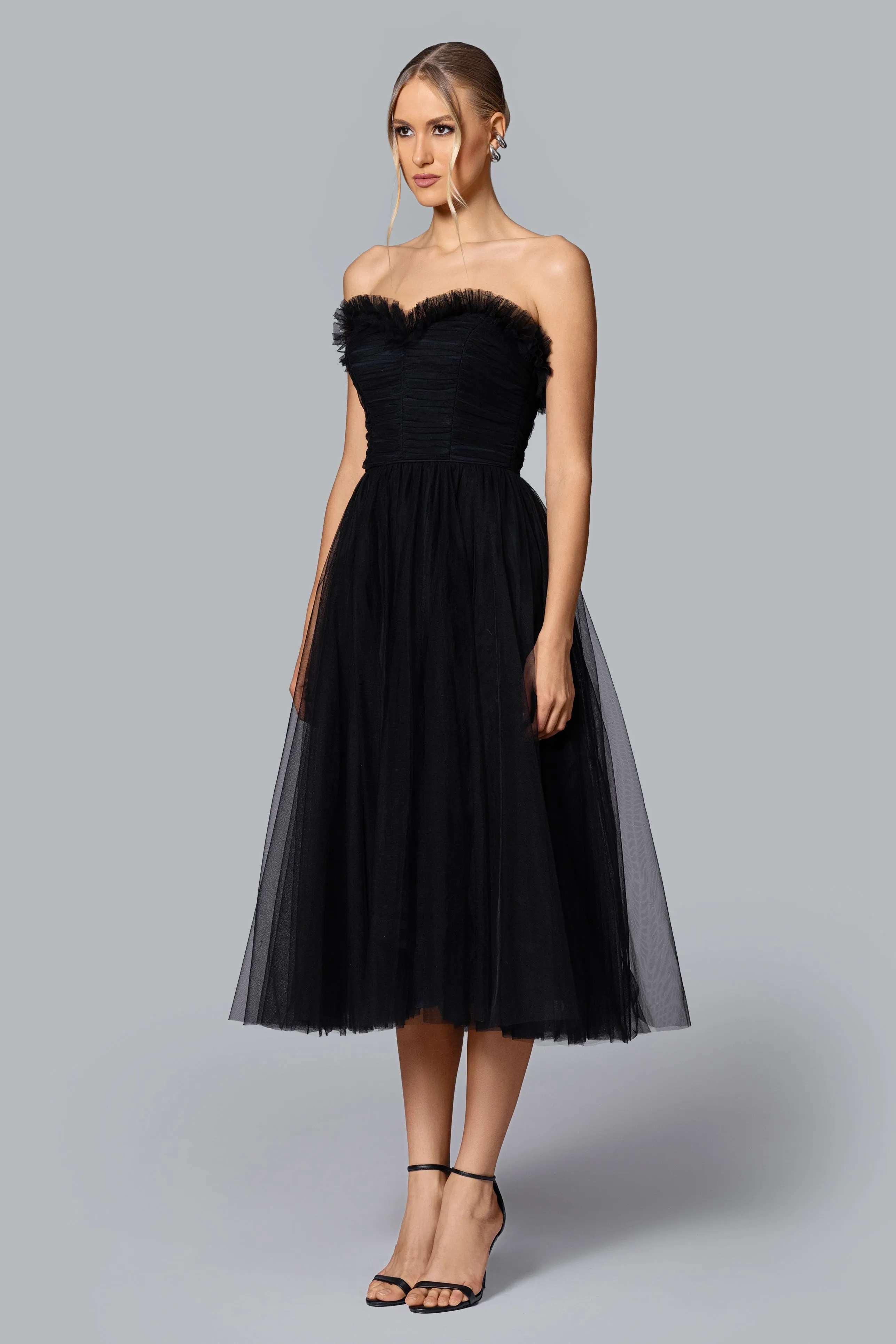 GHRAIL "Brielle" Mesh Midi Dress sold by Betsy & Adam product image thumbnail 3
