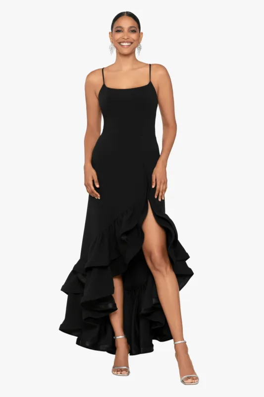 "Dolly" Long Sucba Crepe Dress sold by Betsy & Adam