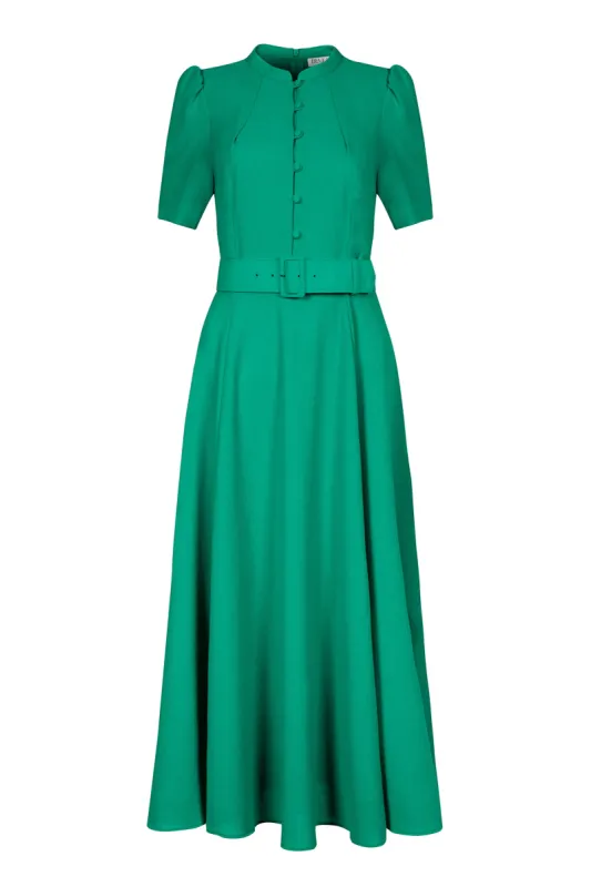 Ahana Emerald Short Sleeve Dress sold by Beulah