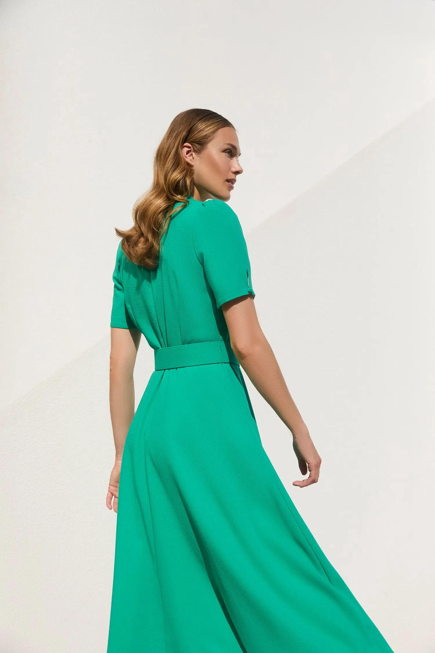 Ahana Emerald Short Sleeve Dress sold by Beulah product image thumbnail 5
