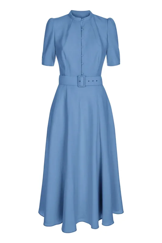 Ahana Cornflower Short Sleeve Dress sold by Beulah