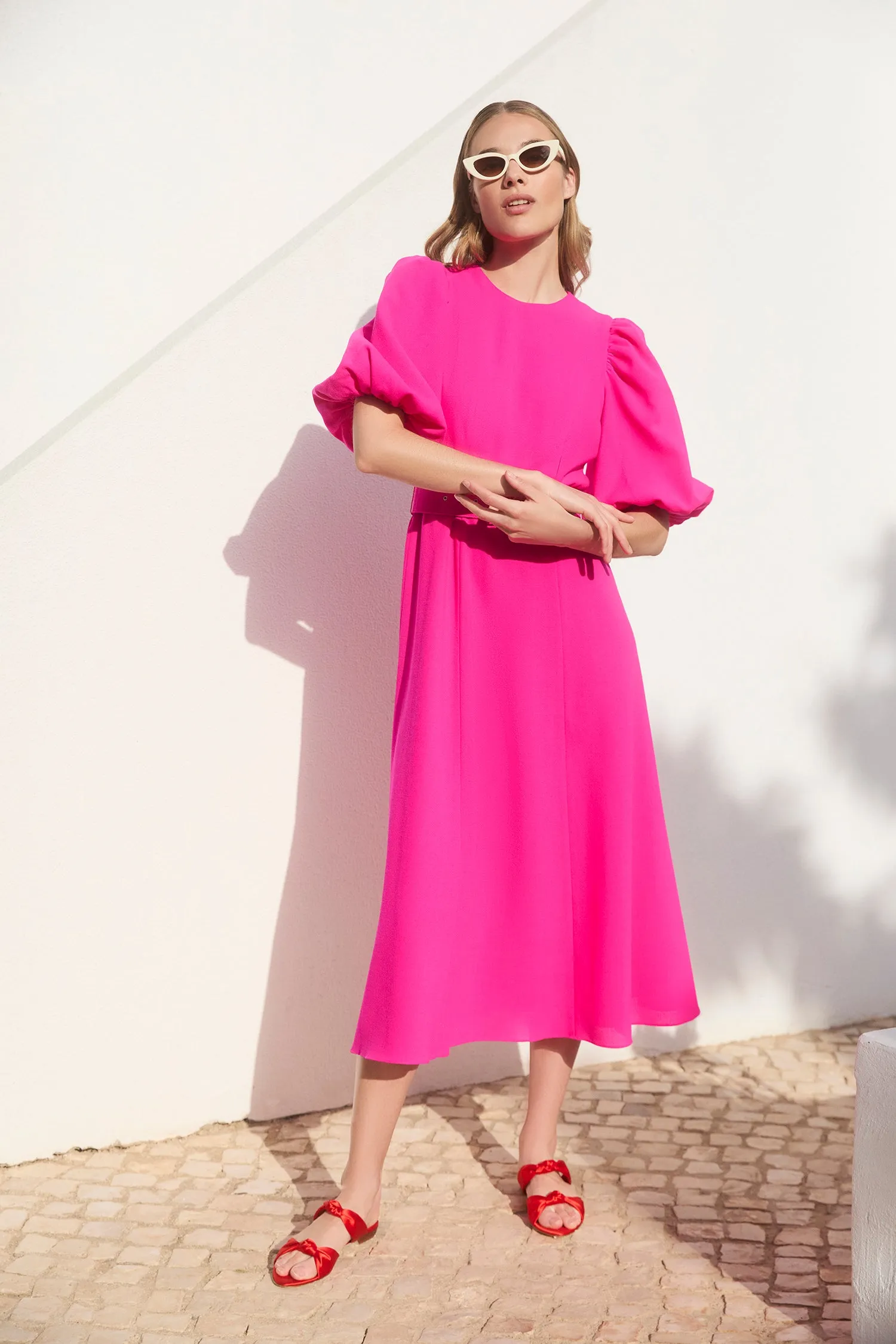 Sienna Hot Pink Dress sold by Beulah product image thumbnail 3