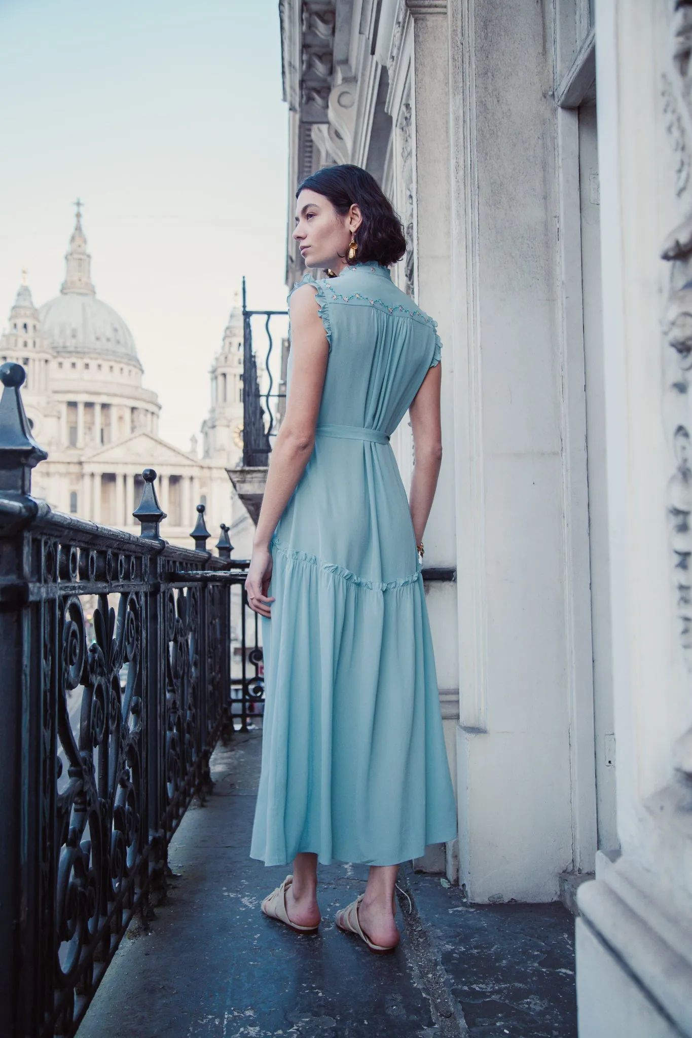 Embroidered Sleeveless Darsha sold by Beulah product image thumbnail 5