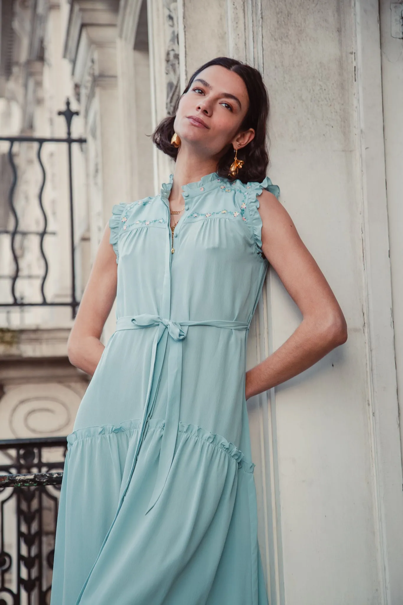 Embroidered Sleeveless Darsha sold by Beulah product image thumbnail 2