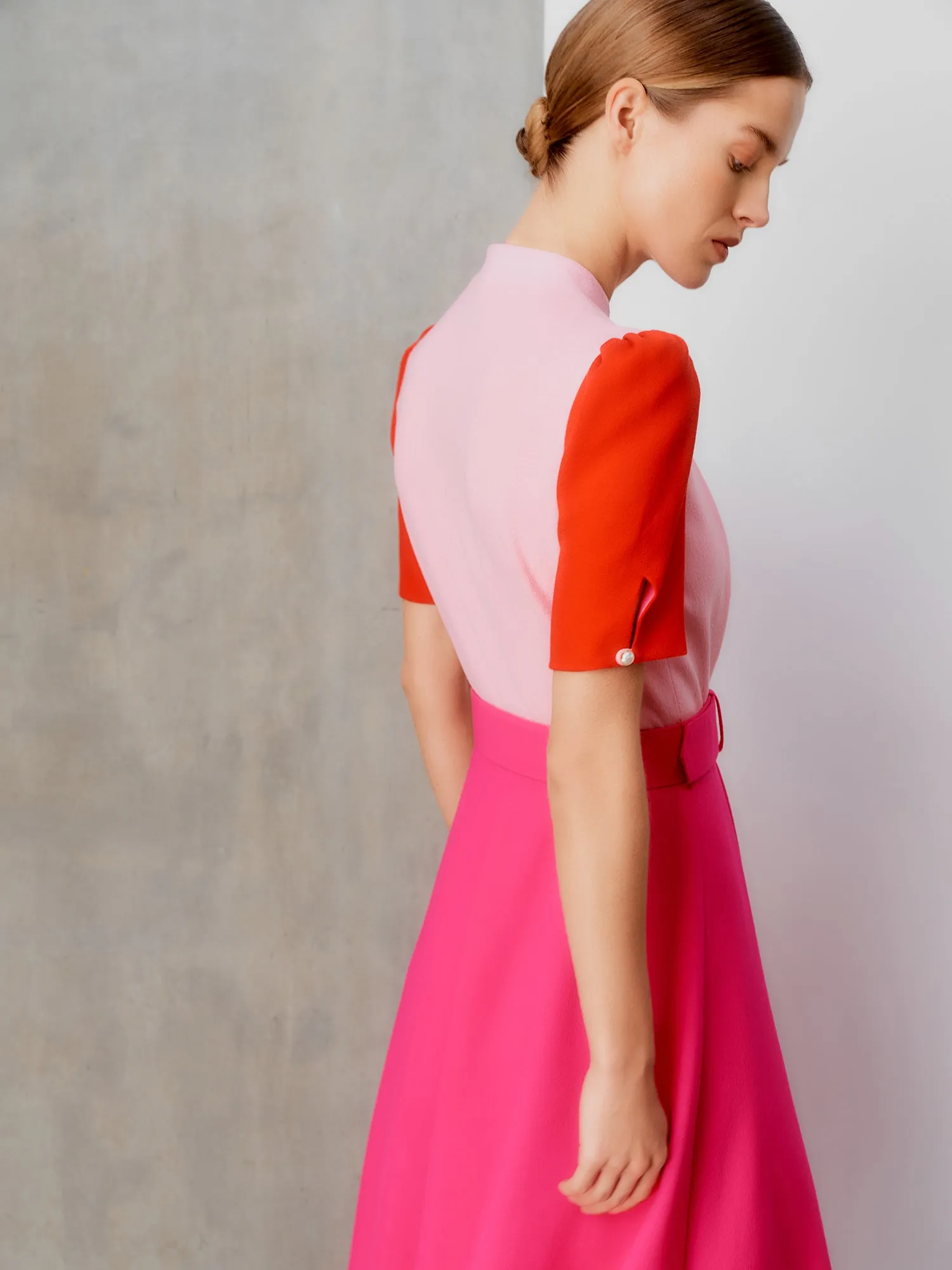 Ahana Multi Rose Short Sleeve Dress sold by Beulah product image thumbnail 4