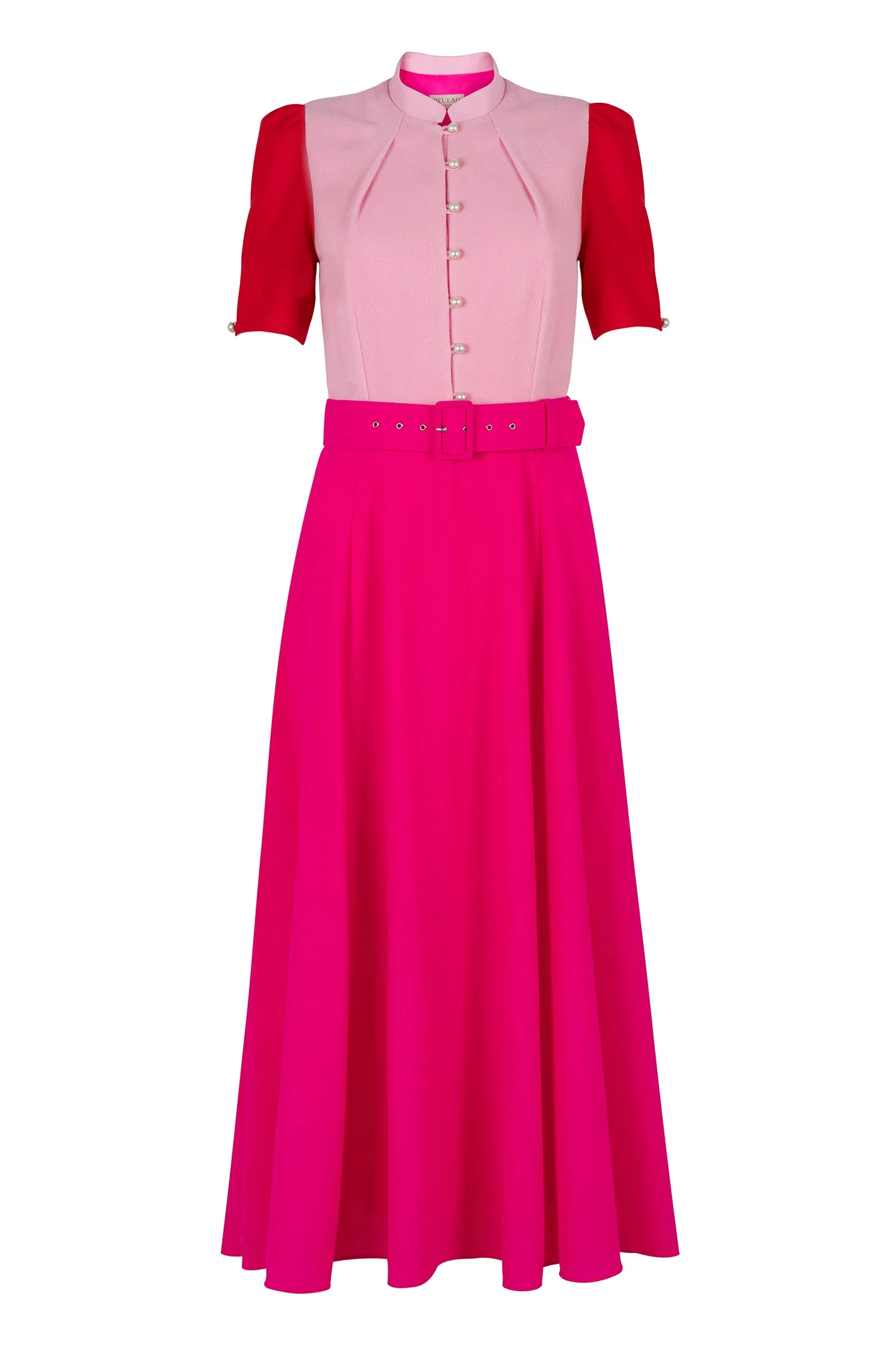 Ahana Multi Rose Short Sleeve Dress sold by Beulah