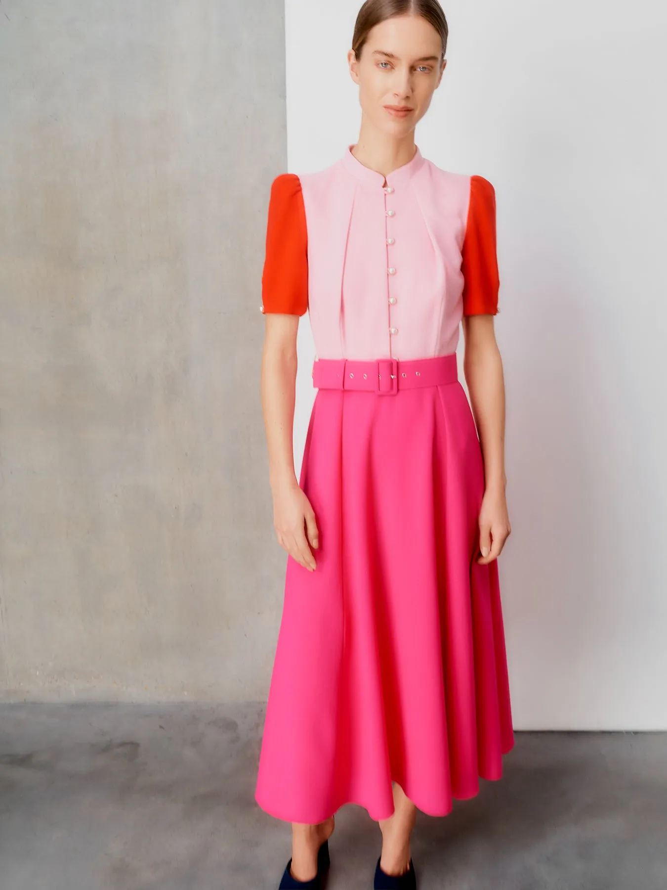 Ahana Multi Rose Short Sleeve Dress sold by Beulah product image thumbnail 2