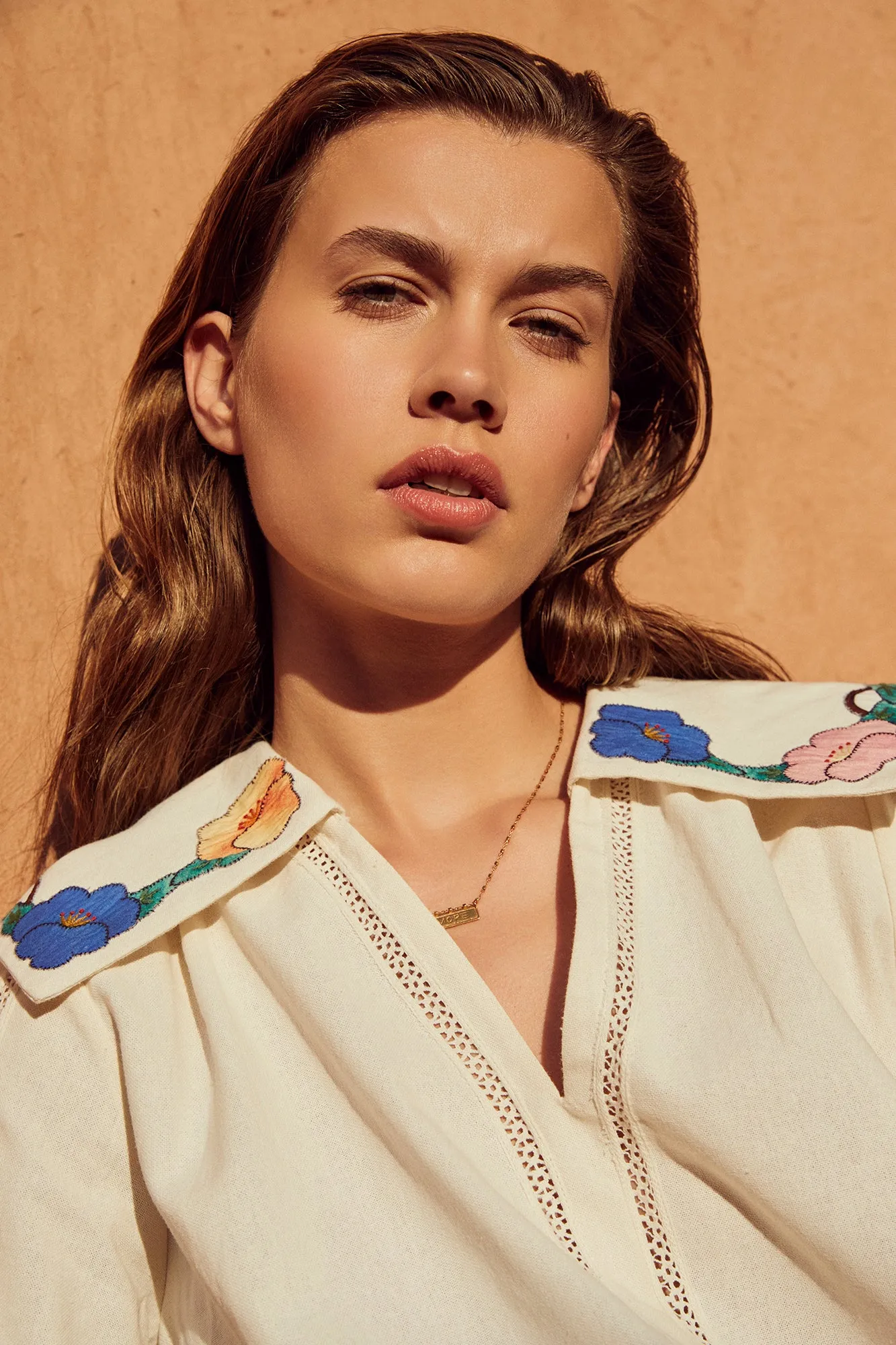 Vera Floral Appliqué Blouse sold by Beulah product image thumbnail 3