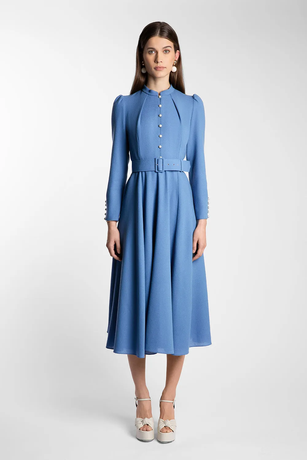 Ahana Cornflower Long Sleeve Dress sold by Beulah product image thumbnail 2