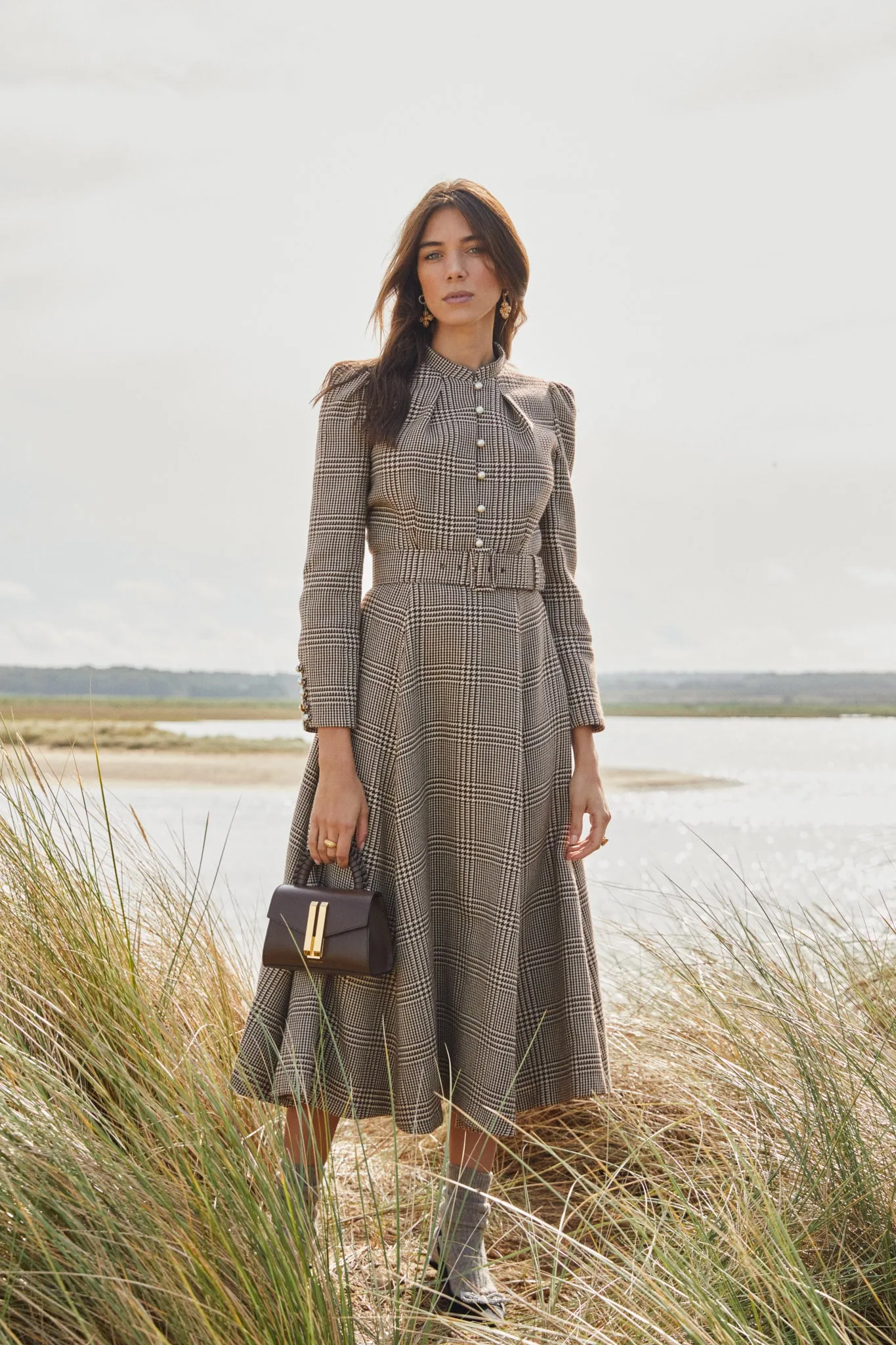 Ahana Check Dress sold by Beulah product image thumbnail 3