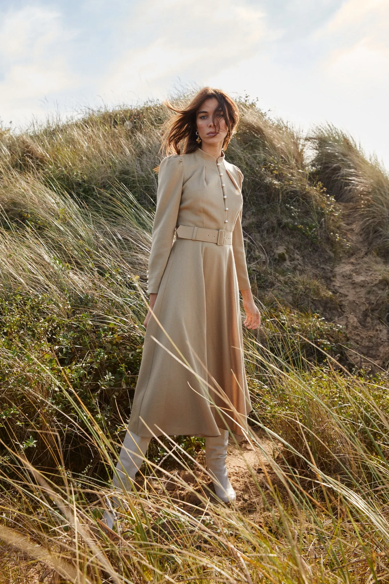 Ahana Tan Dress sold by Beulah product image thumbnail 3