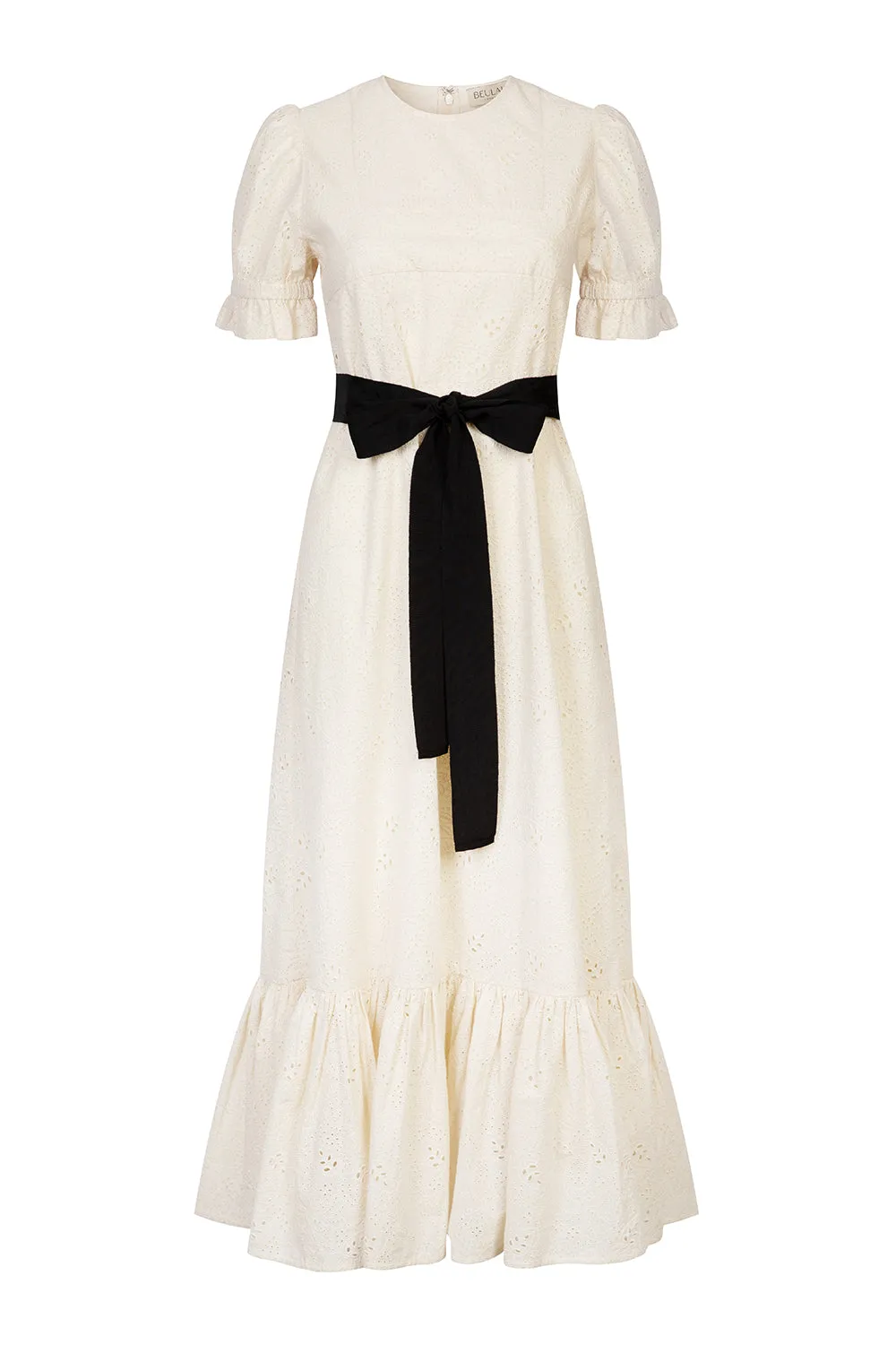 ワンピース Bette Dress - Milk Broderie Anglaise Broderie Anglaise Maxi Dress – English Factory