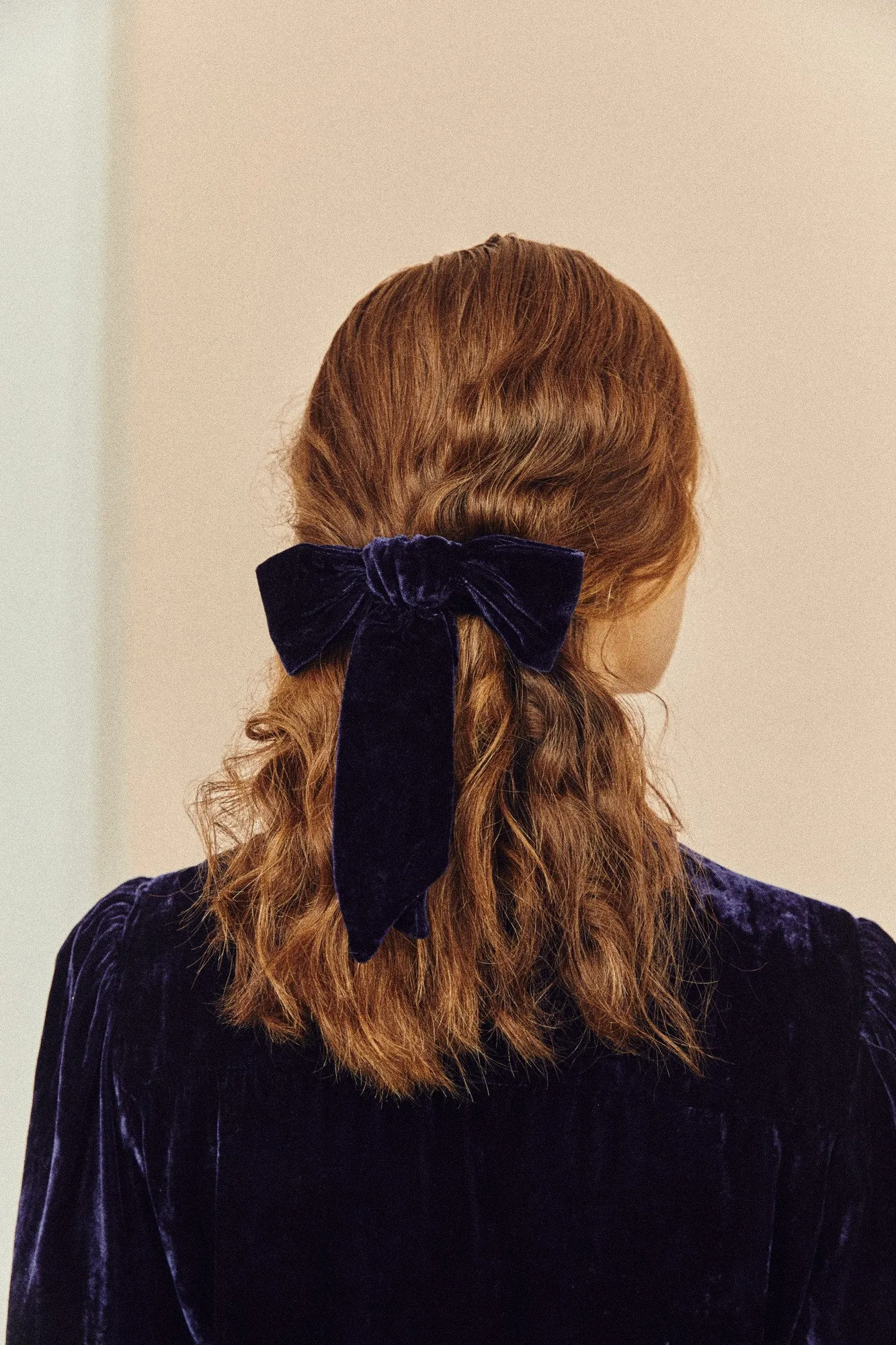 Bow Navy Velvet sold by Beulah product image thumbnail 2