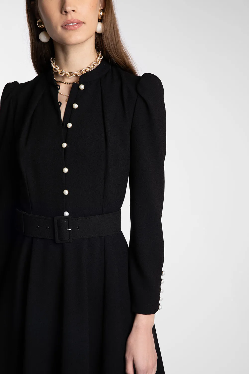 Ahana Black Long Sleeve Dress sold by Beulah product image thumbnail 5