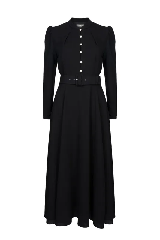 Ahana Black Long Sleeve Dress sold by Beulah
