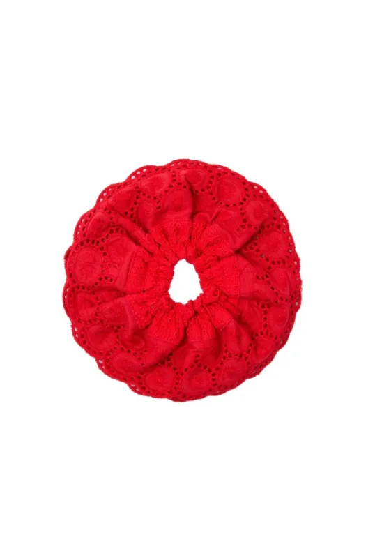 Red Cotton Scrunchie sold by Beulah