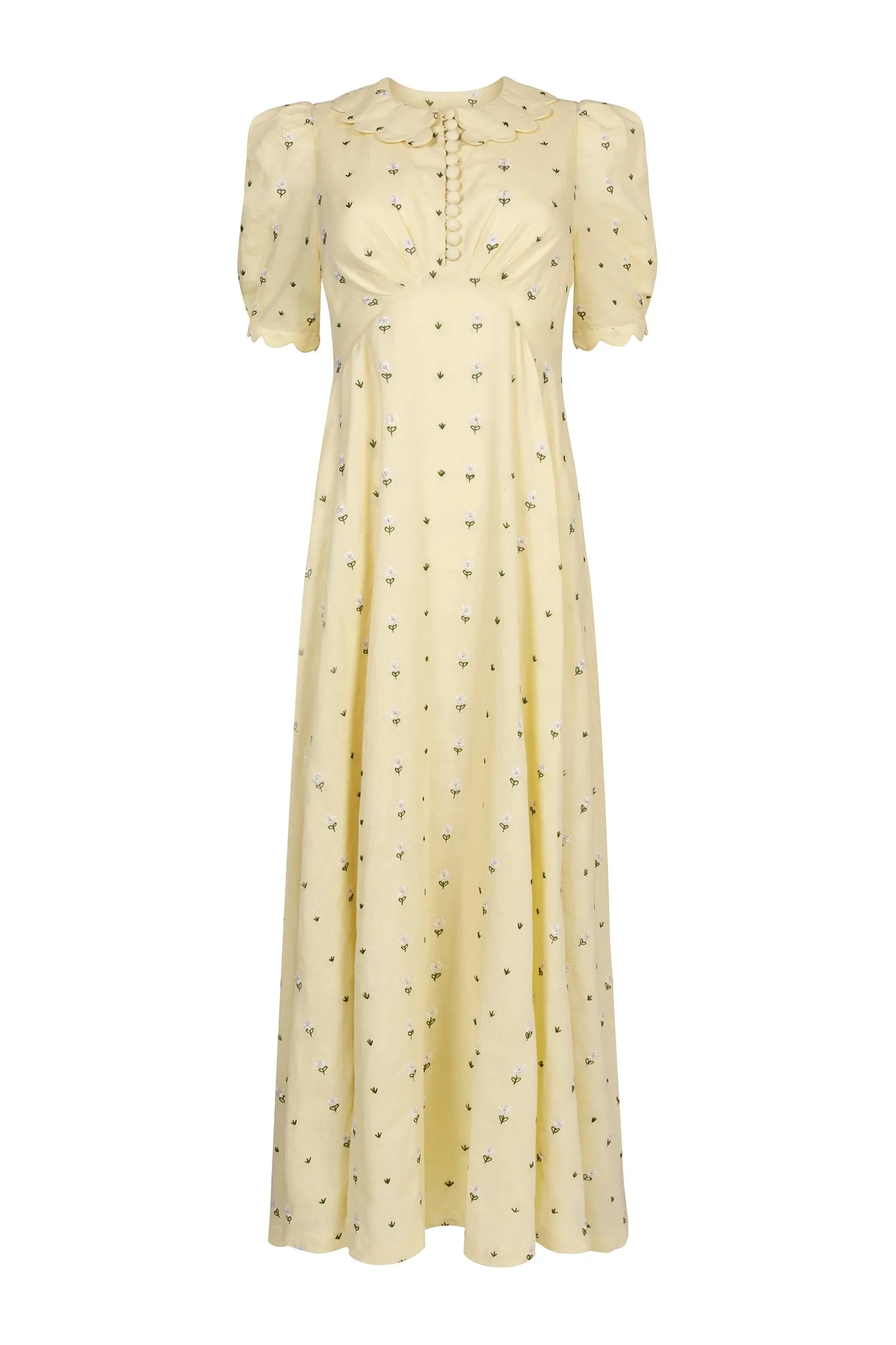 Romy Daisy Embroidered Dress sold by Beulah