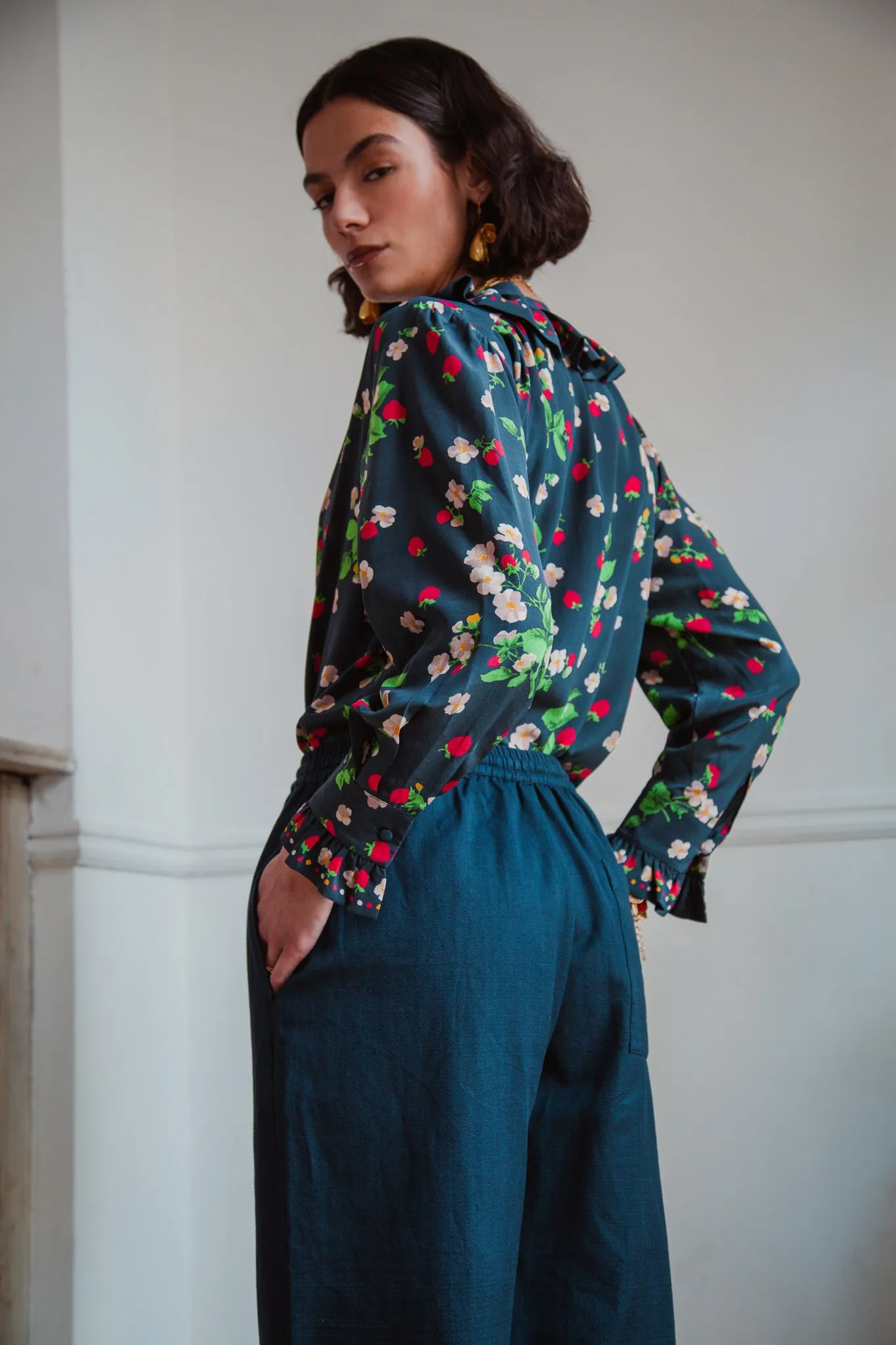 Frances Navy Trouser sold by Beulah product image thumbnail 5