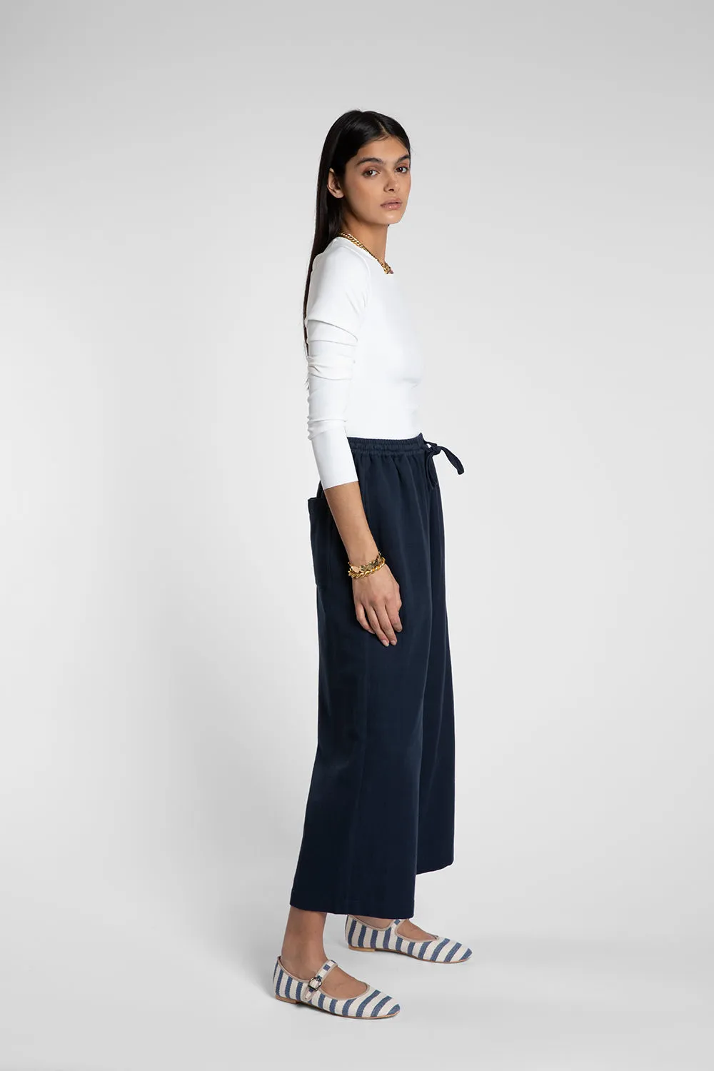 Frances Navy Trouser sold by Beulah product image thumbnail 2
