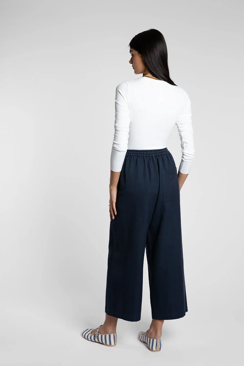 Frances Navy Trouser sold by Beulah product image thumbnail 3