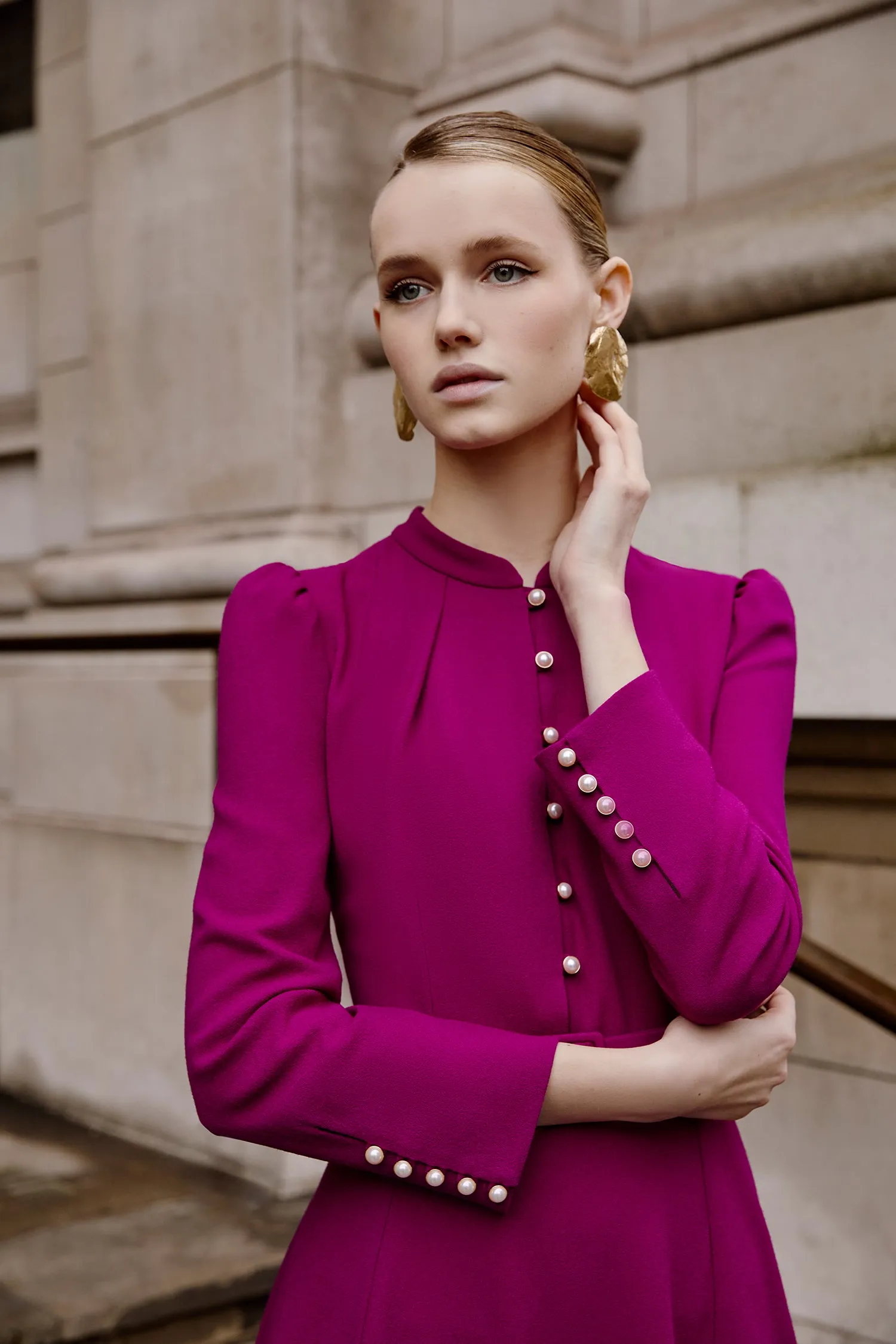 Ahana Purple Long Sleeve Dress sold by Beulah product image thumbnail 2