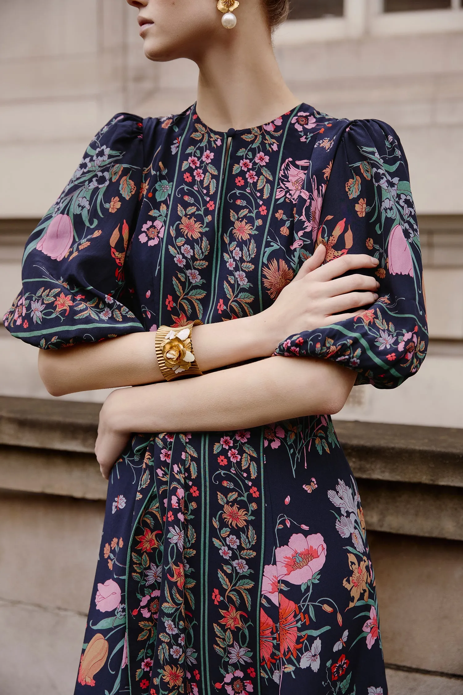 Sienna Floral Bouquet Dress sold by Beulah product image thumbnail 4