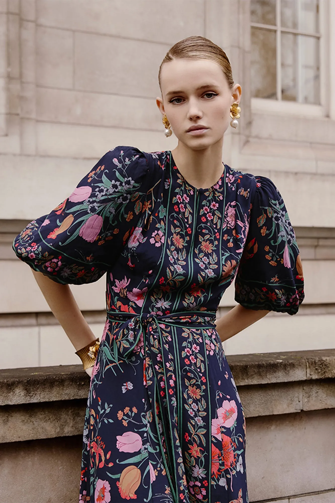 Sienna Floral Bouquet Dress sold by Beulah product image thumbnail 2