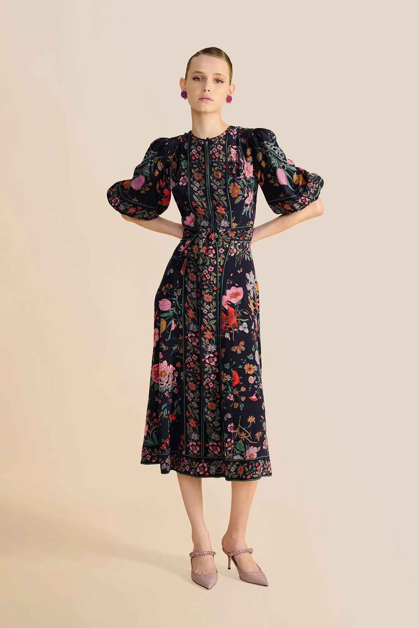 Sienna Floral Bouquet Dress sold by Beulah