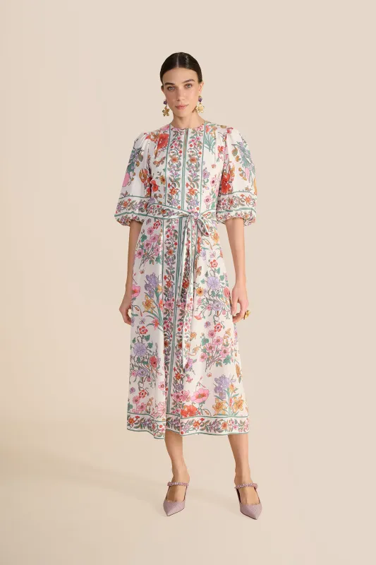 Sienna Milk Floral Bouquet Dress sold by Beulah