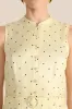 Annabel Yellow & Navy Polka Dot Dress sold by Beulah