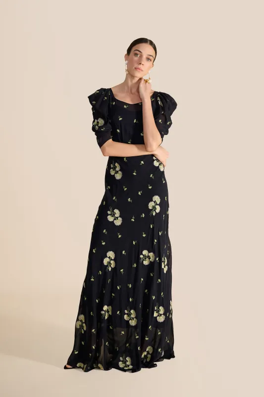 Paloma Navy Dandelion Dress sold by Beulah