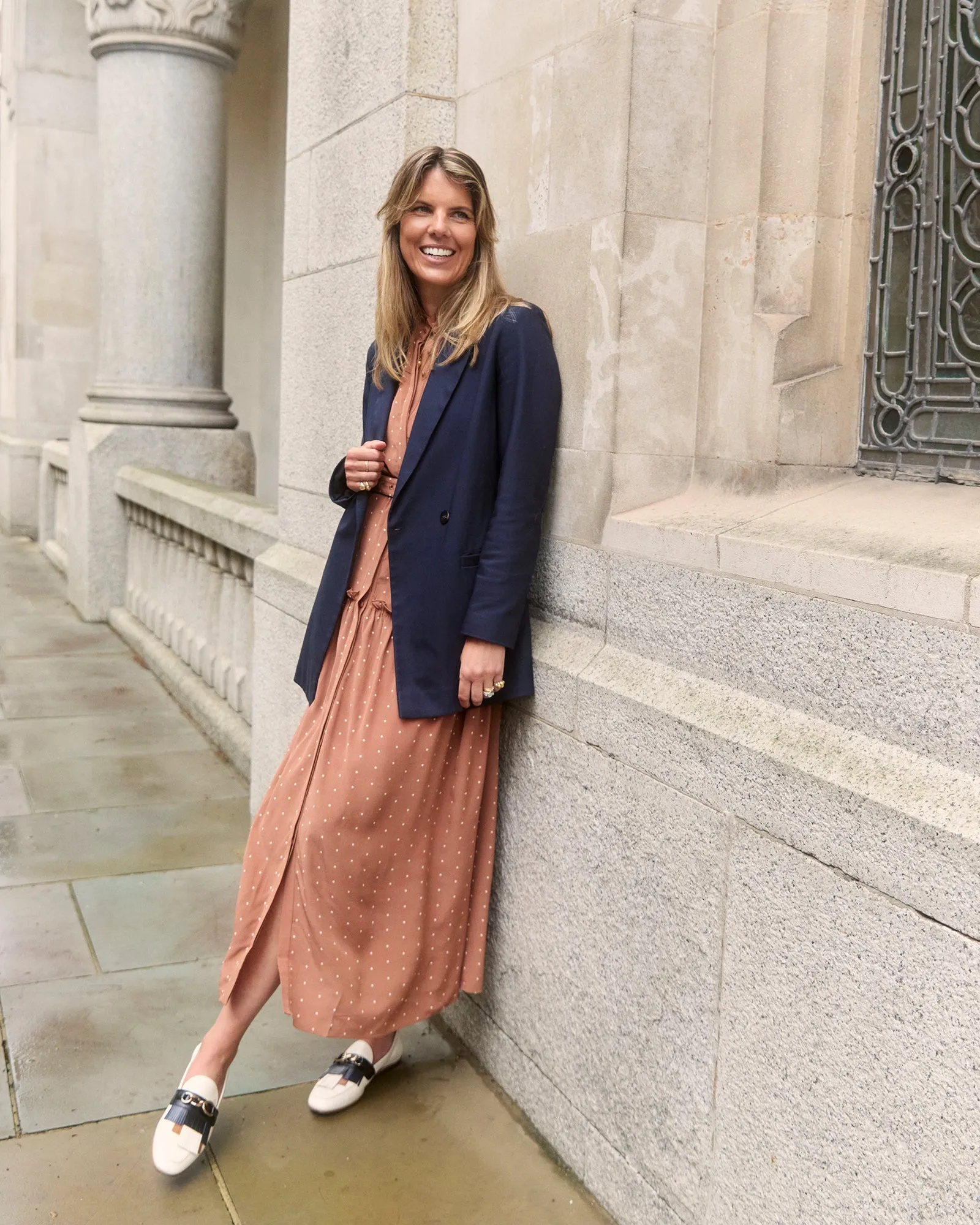 Sleeveless Darsha Toffee Polka Dress sold by Beulah product image thumbnail 3