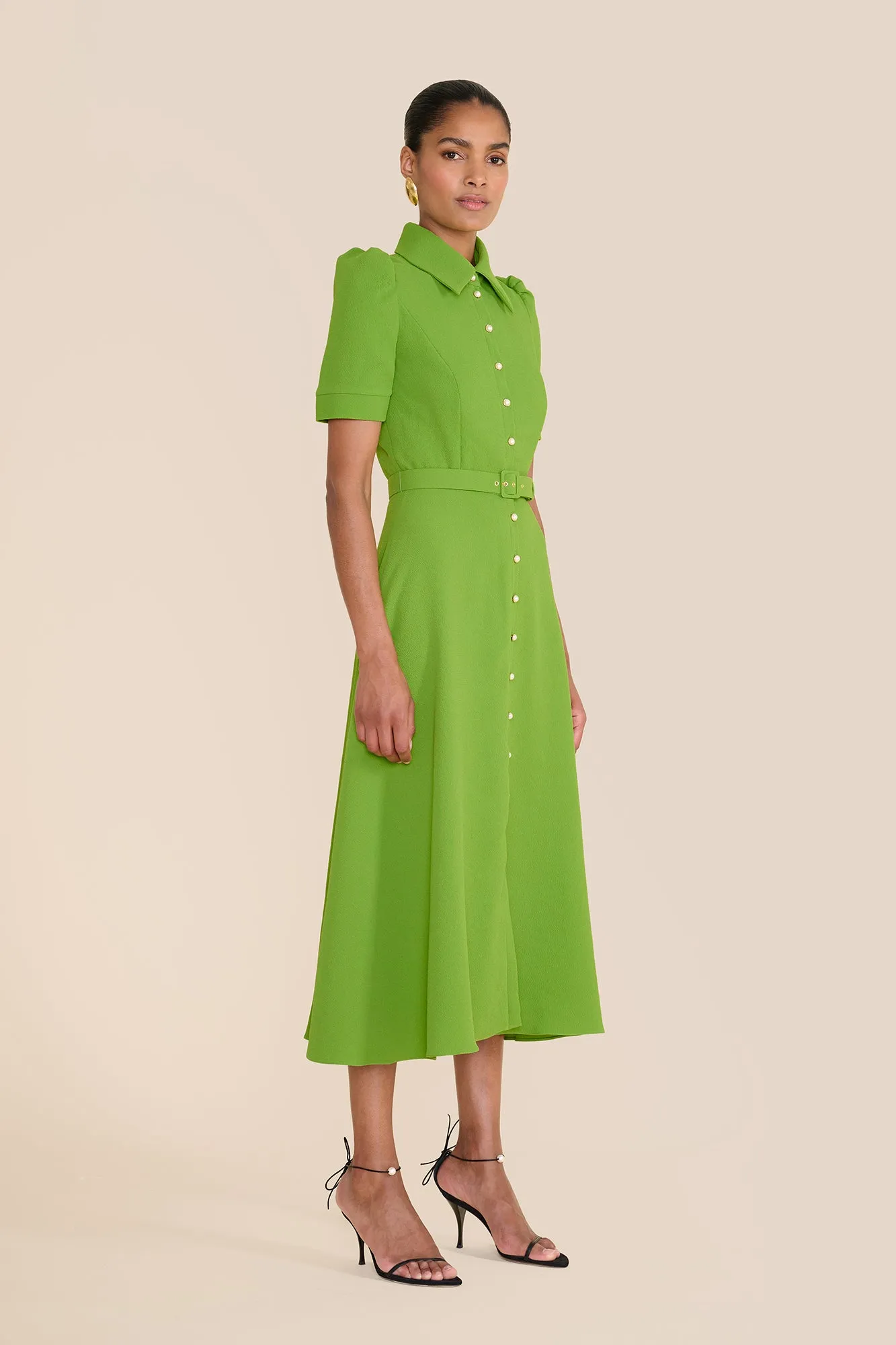 Violet Bright Olive Green Dress sold by Beulah product image thumbnail 4