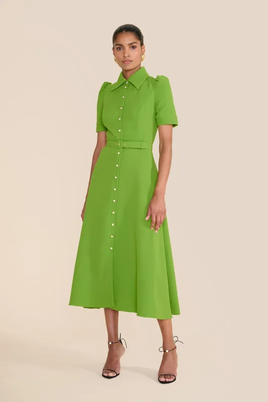 Violet Bright Olive Green Dress sold by Beulah