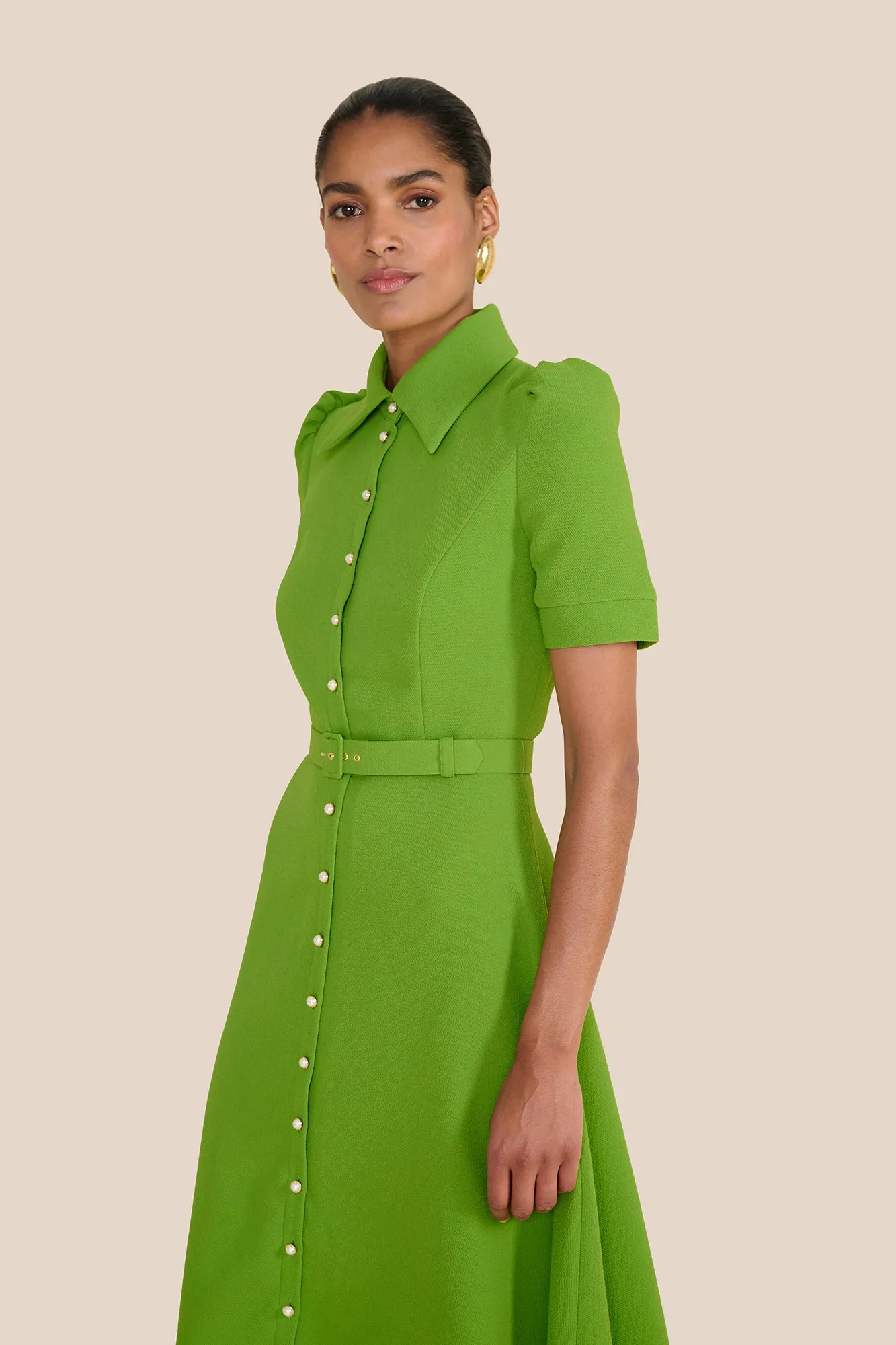 Violet Bright Olive Green Dress sold by Beulah product image thumbnail 5
