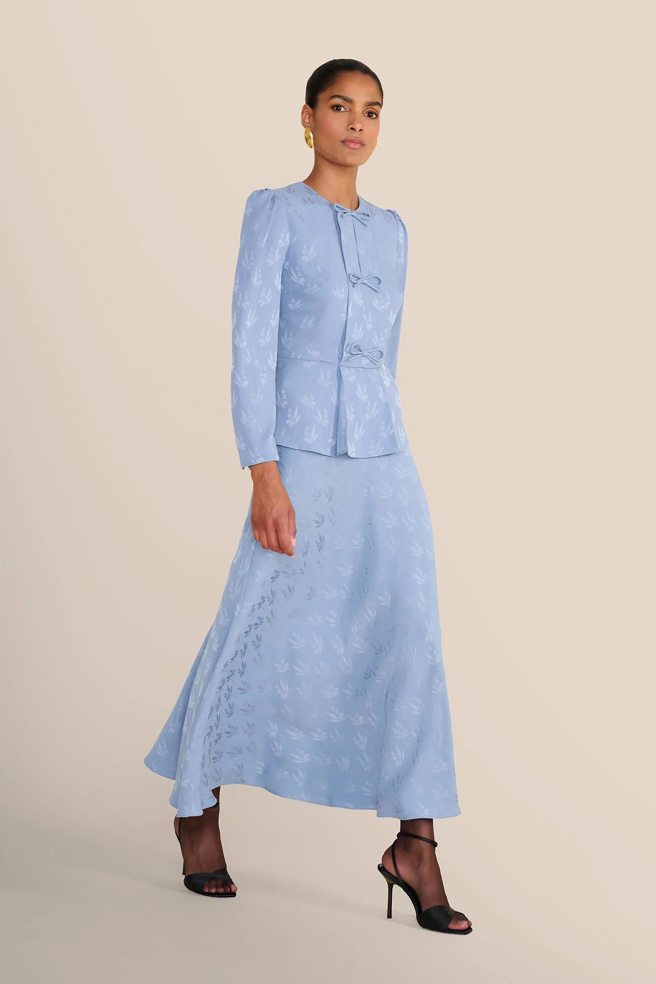 Arabella Floral Jacquard Skirt sold by Beulah product image thumbnail 2