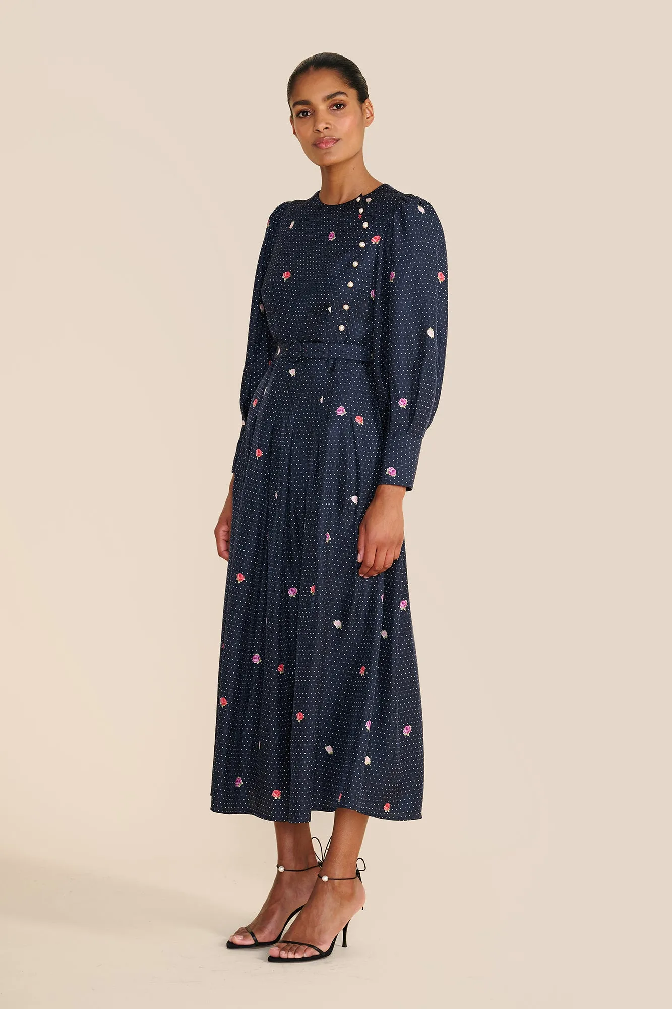 Odette Polka Floral Dress sold by Beulah product image thumbnail 2