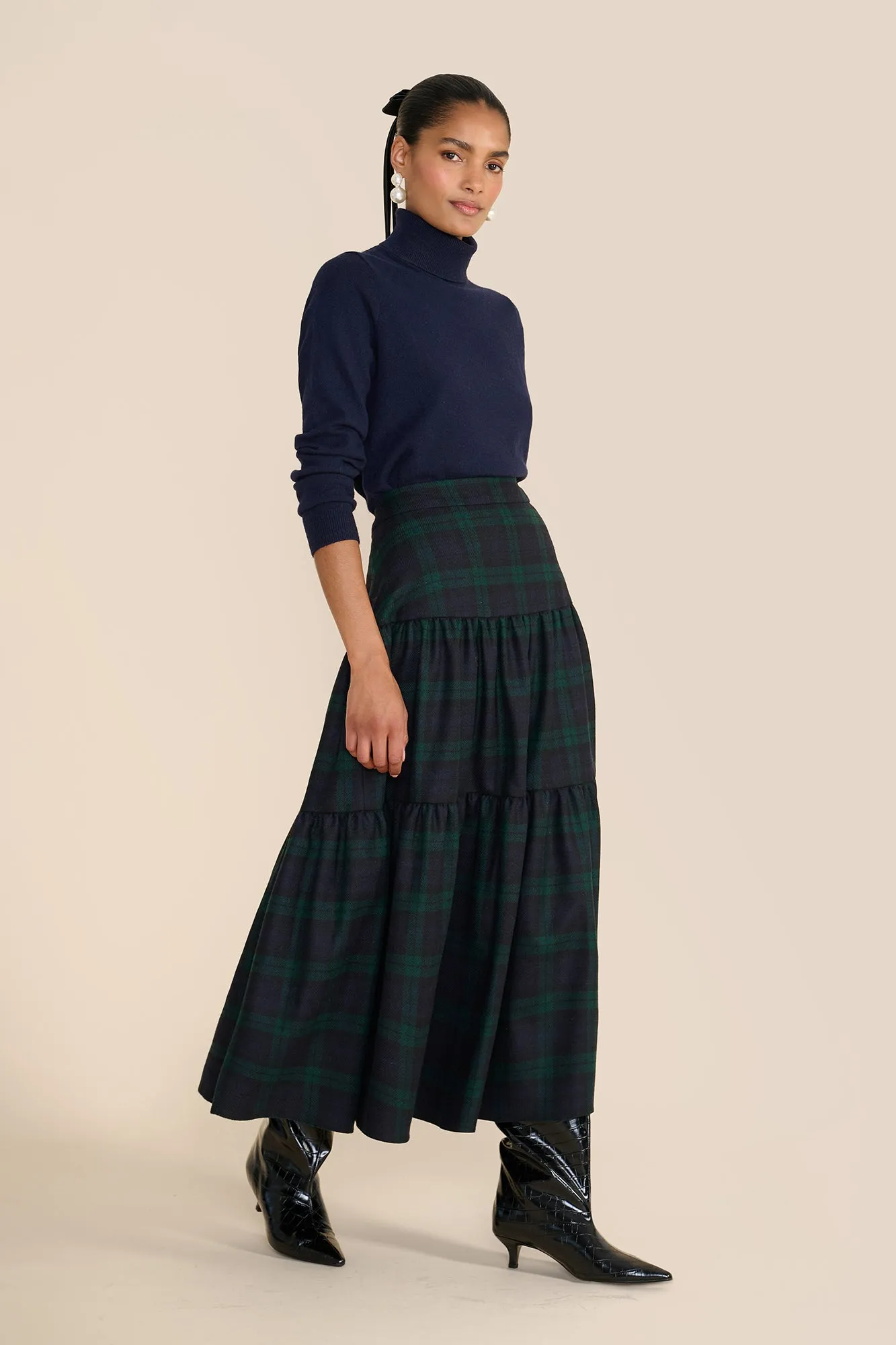 Rosa Evergreen Tartan Skirt sold by Beulah product image thumbnail 2