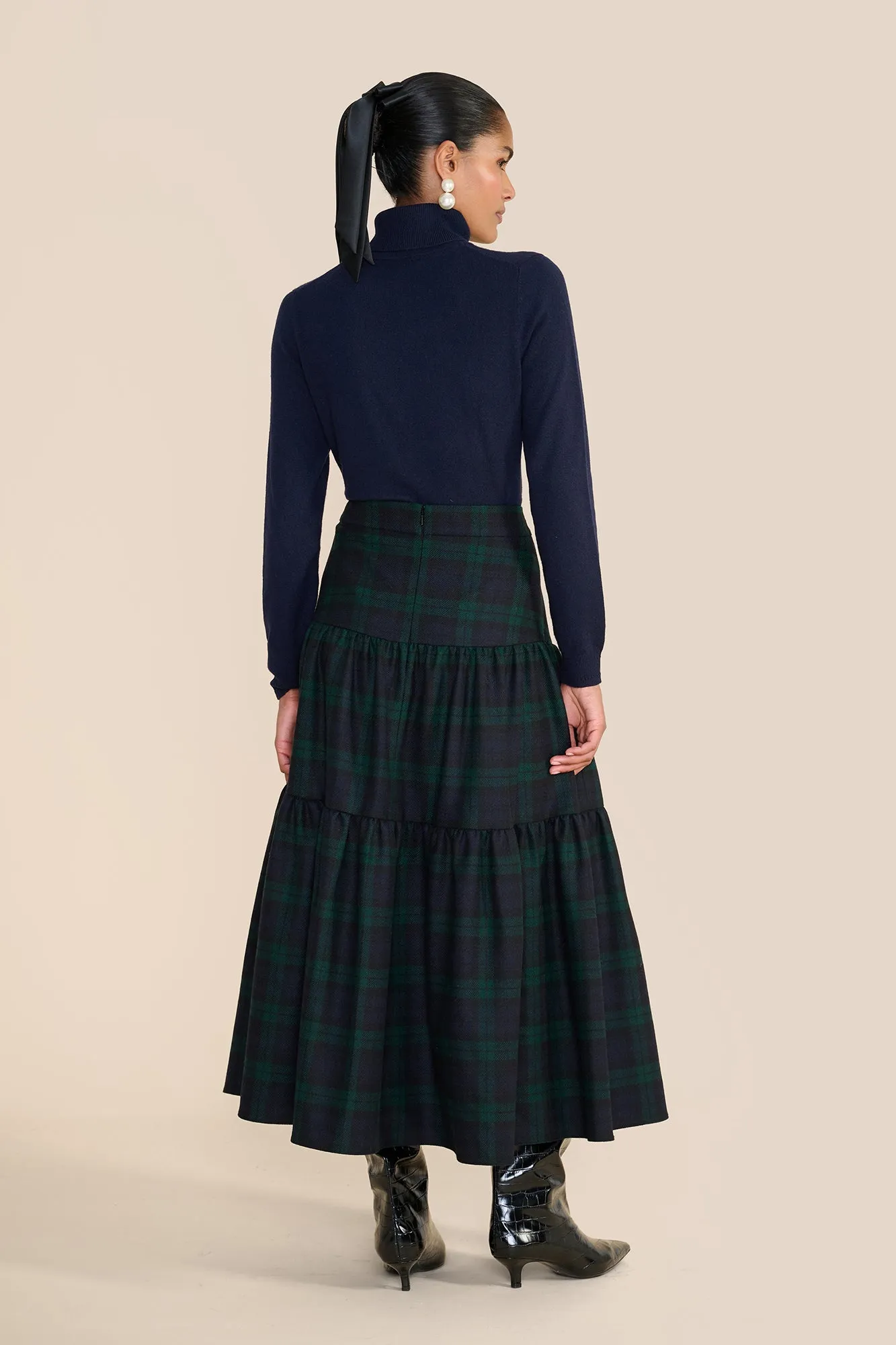 Rosa Evergreen Tartan Skirt sold by Beulah product image thumbnail 3