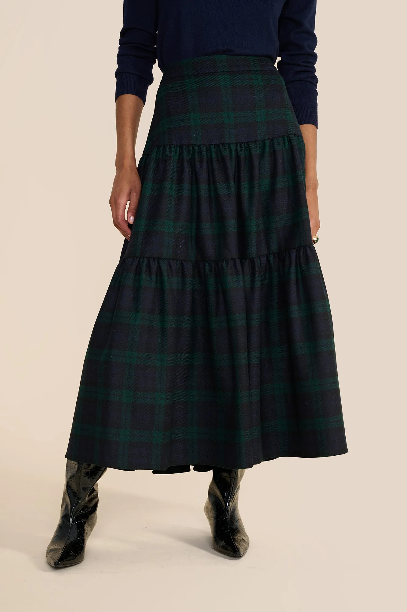 Rosa Evergreen Tartan Skirt sold by Beulah product image thumbnail 5