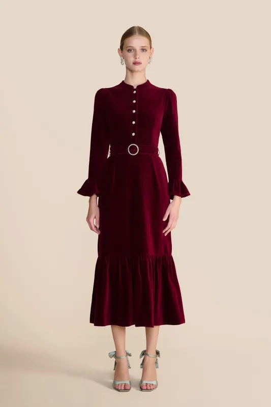 Juniper Burgundy Dress sold by Beulah