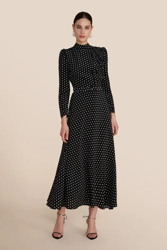 Lila Polka Spot Dress sold by Beulah