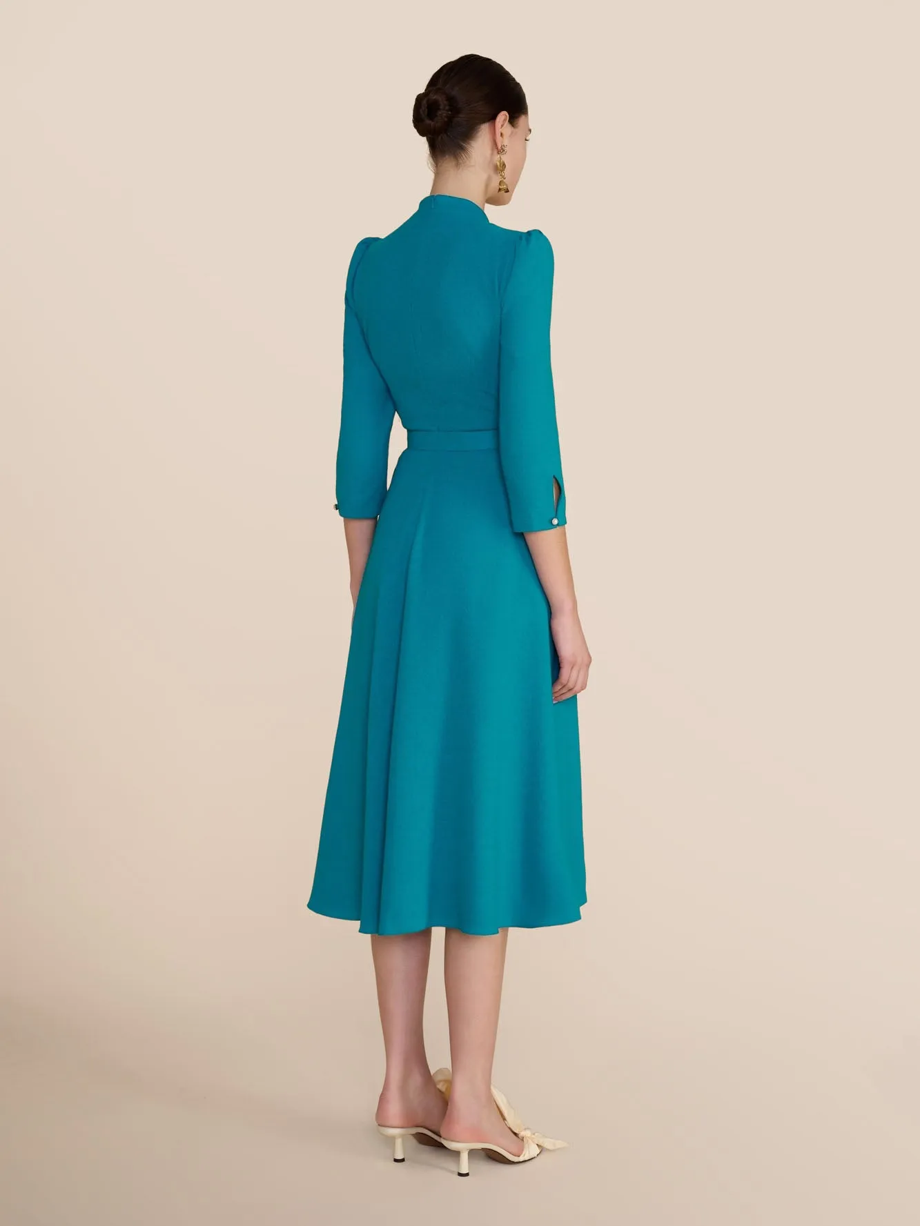 Ahana Mid Sleeve Azure Dress sold by Beulah product image thumbnail 5