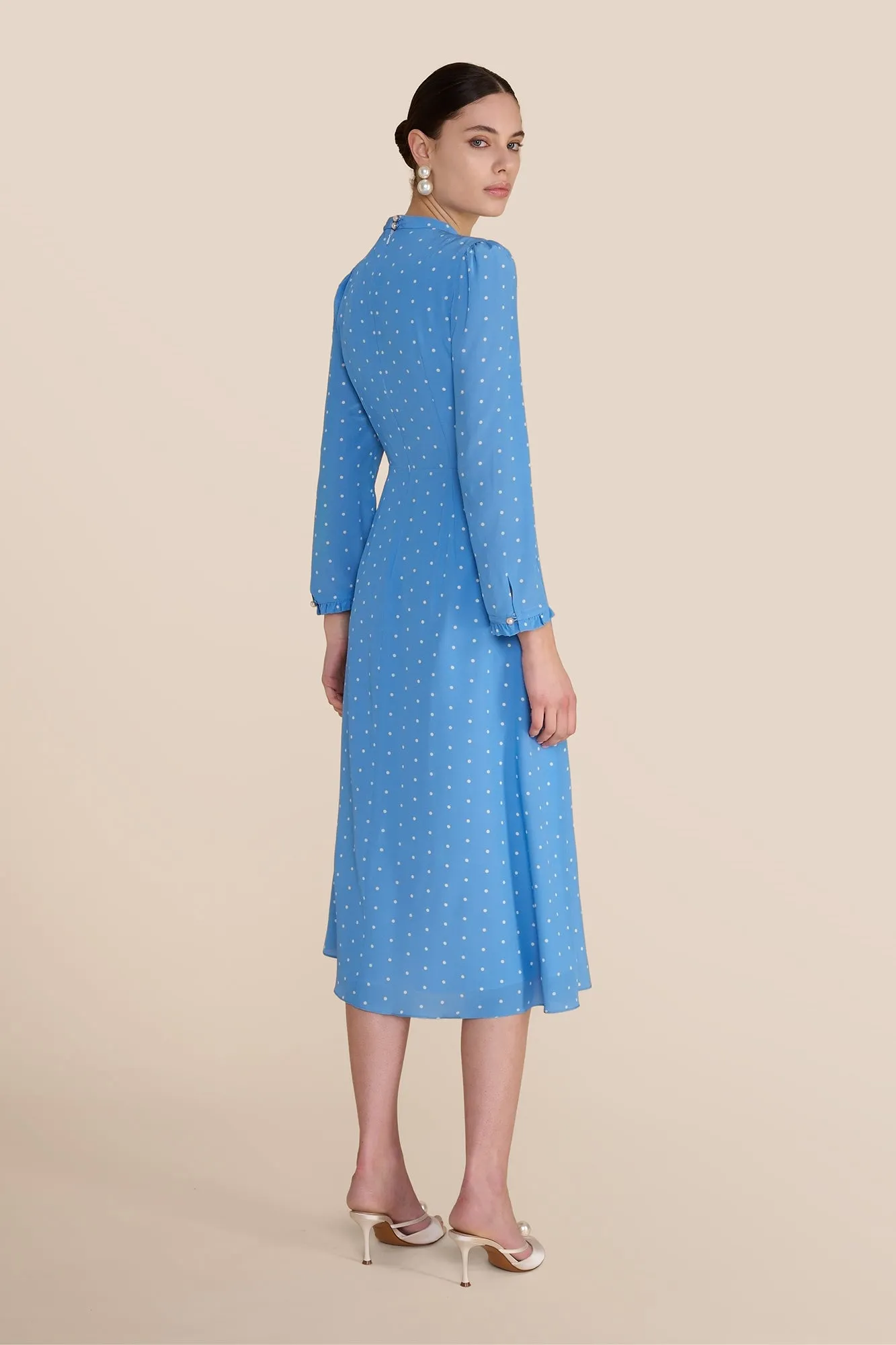 Christina Cornflower Polka Dot Dress sold by Beulah product image thumbnail 5