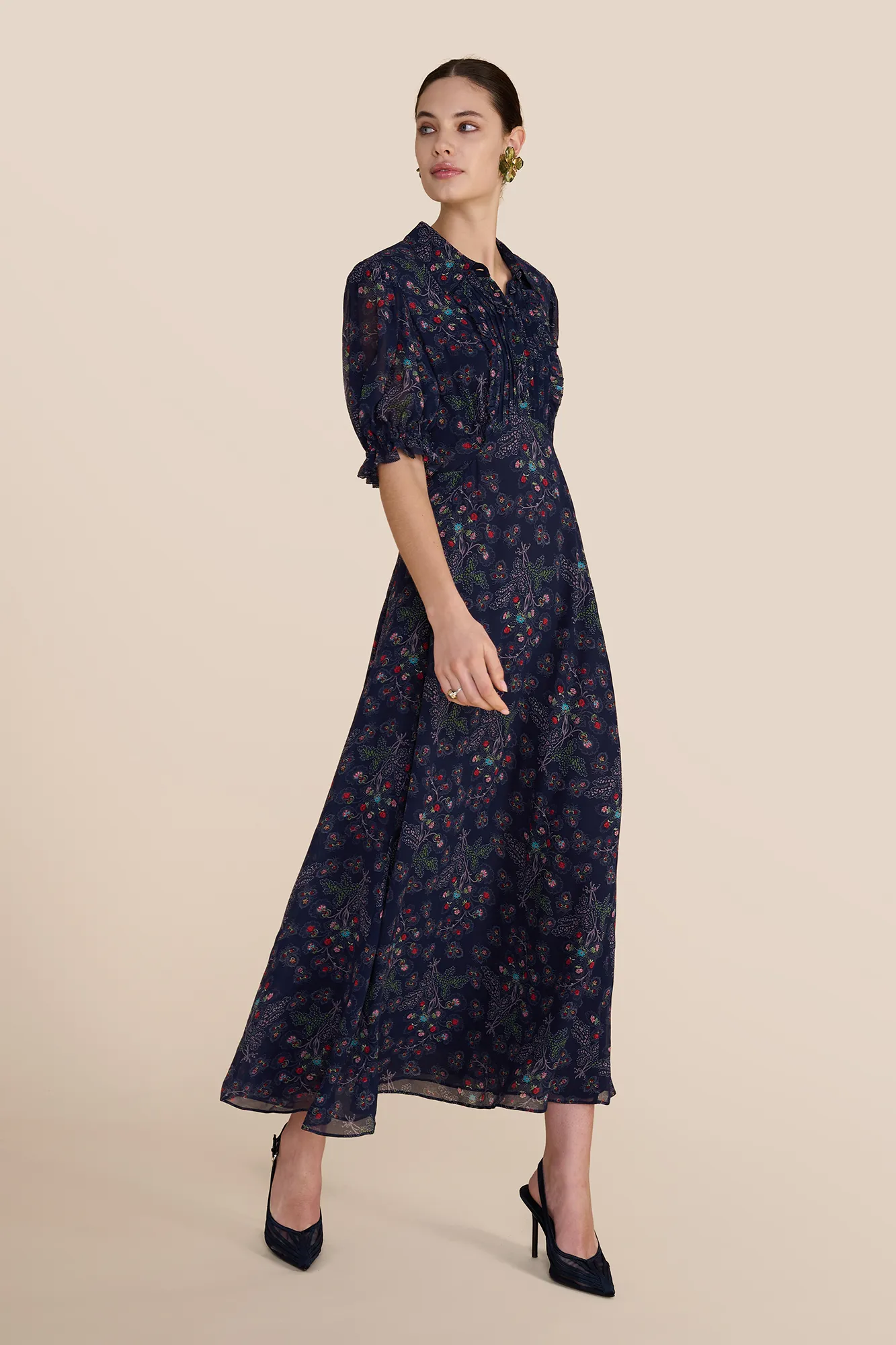 Ramona Navy Heart Dress sold by Beulah product image thumbnail 5